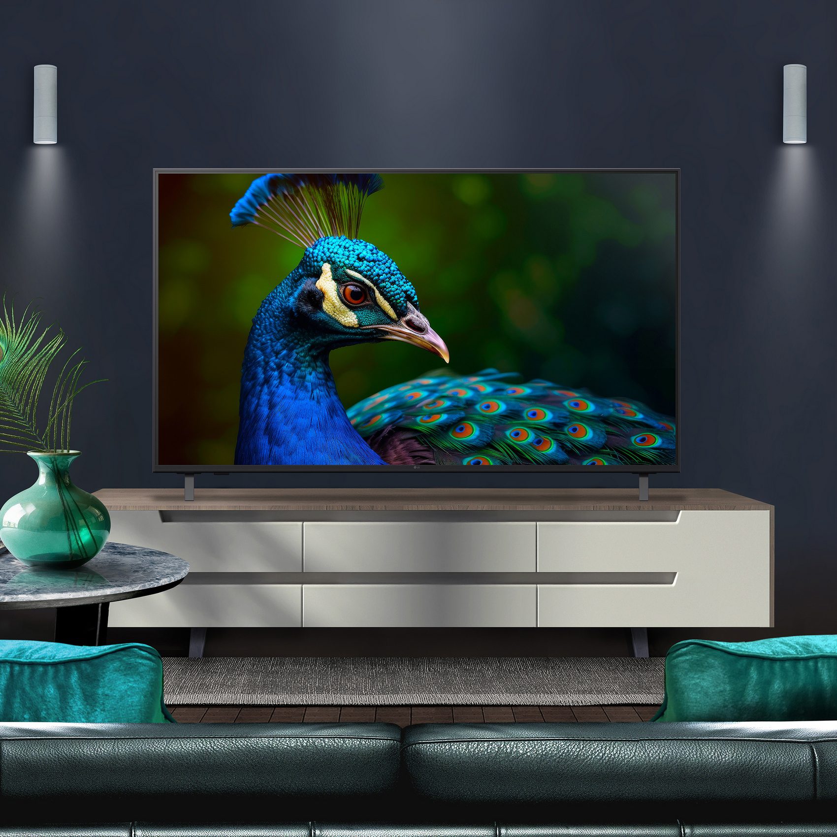 LG  2025 55" 4K Ultra HD Smart TV 55UA74006LB - Blue