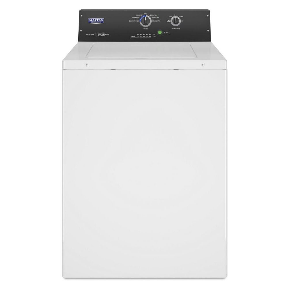 Maytag 10.5kg American Commercial Washer & Dryer Pack MAT23MNAGW MDE20MNTGW - WHITE Maytag 10.5kg American Commercial Washer & Dryer Pack MAT23MNAGW MDE20MNTGW - WHITE