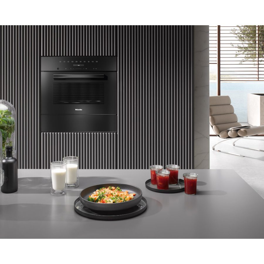 Miele Vitroline Microwave & Grill For Tall Housing M7244TC OBBL - Black Miele Vitroline Microwave & Grill For Tall Housing M7244TC OBBL - Black