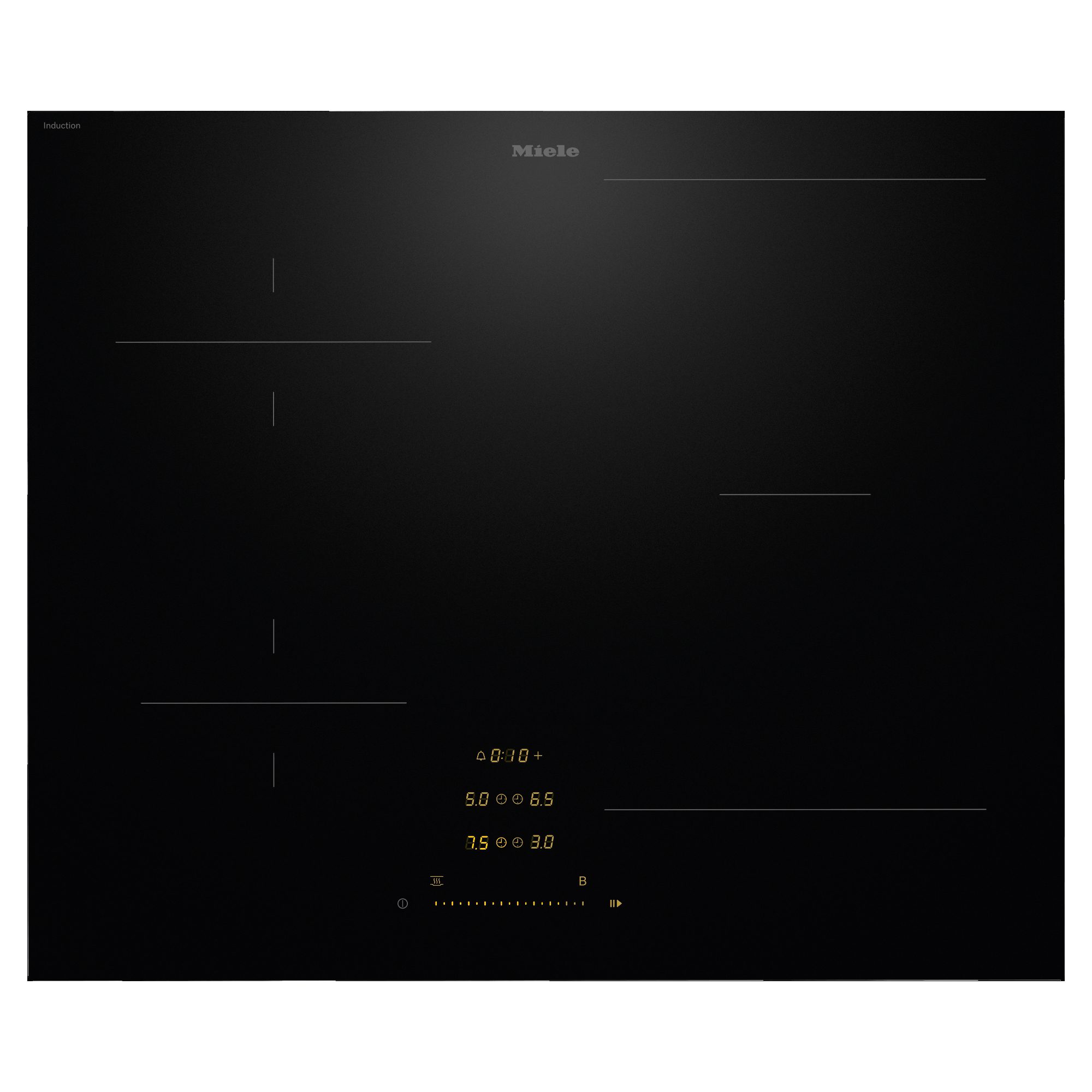 Miele  62cm Four Zone PowerFlex Induction Hob KM8462 FL - Black