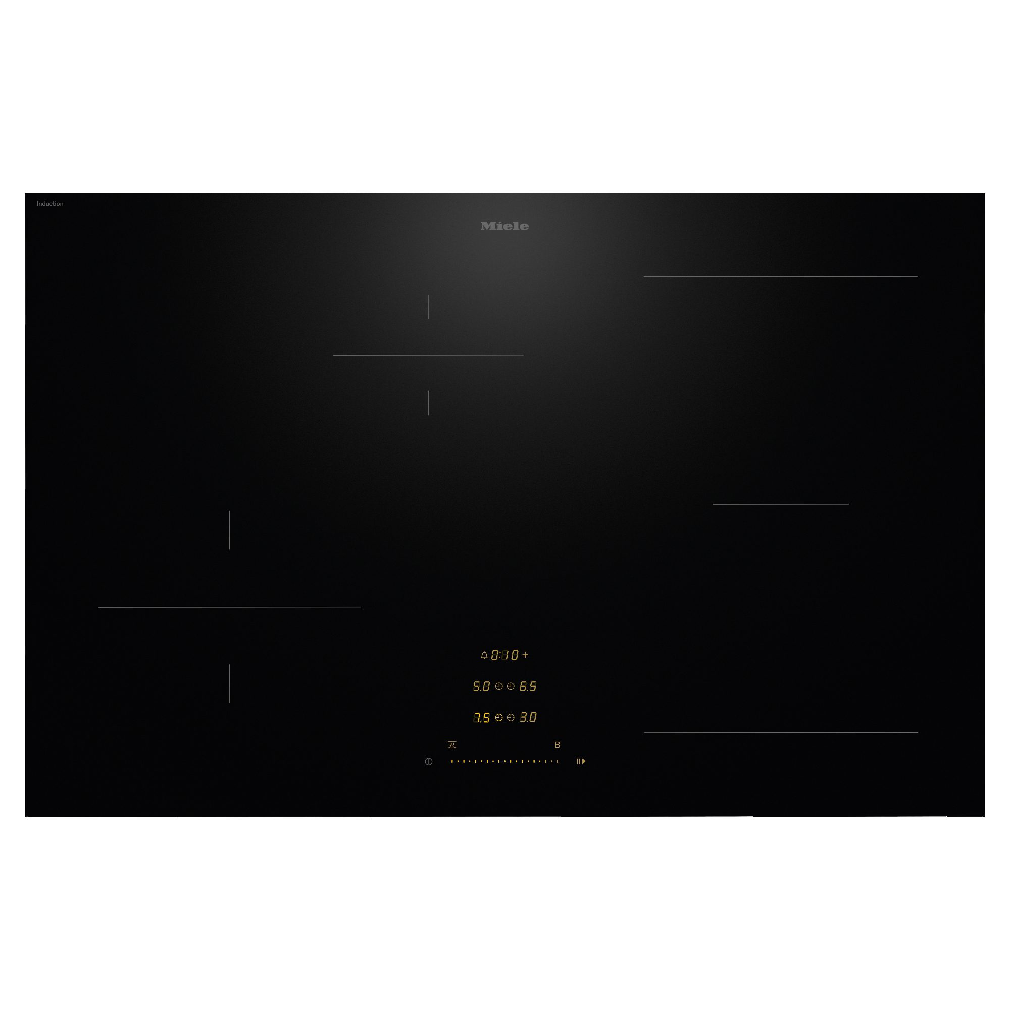 Miele  80cm Five Zone PowerFlex Induction Hob KM8482 FL - Black