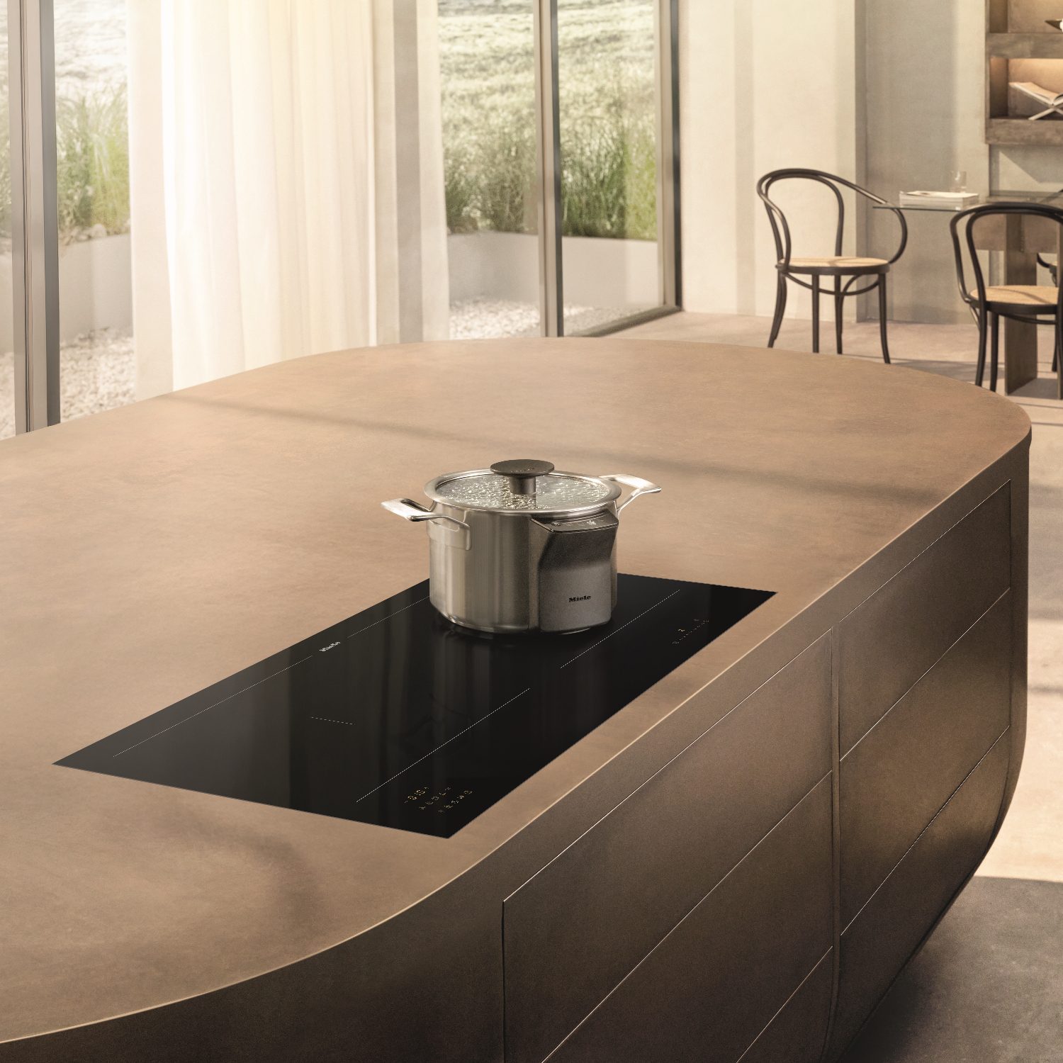 Miele 92cm Four Zone Panoramic Flex Induction Hob KM8575 FL - Black Miele 92cm Four Zone Panoramic Flex Induction Hob KM8575 FL - Black