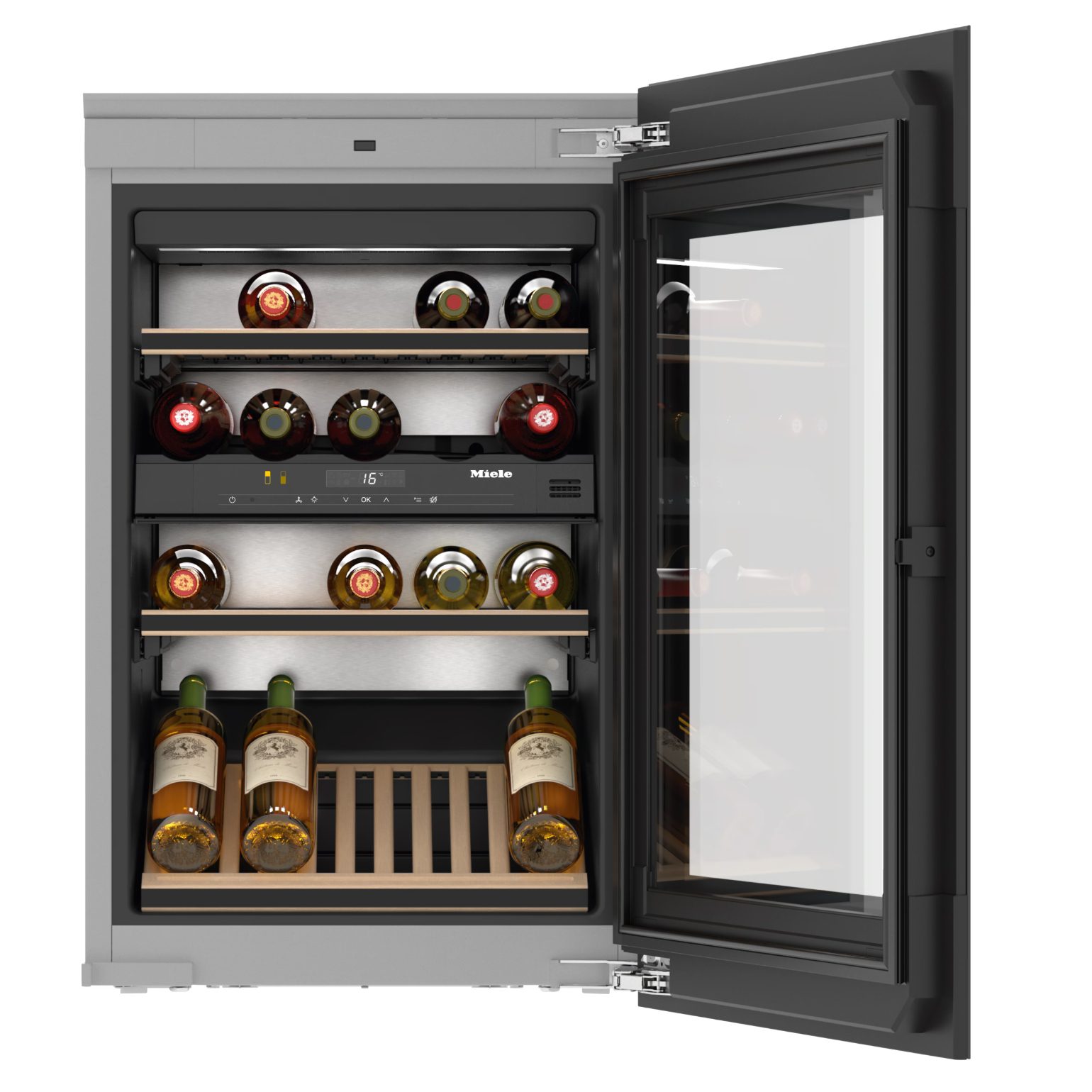 Miele 88cm Integrated In Column Wine Cooler KWT 6422 IG-1 - Black Miele 88cm Integrated In Column Wine Cooler KWT 6422 IG-1 - Black