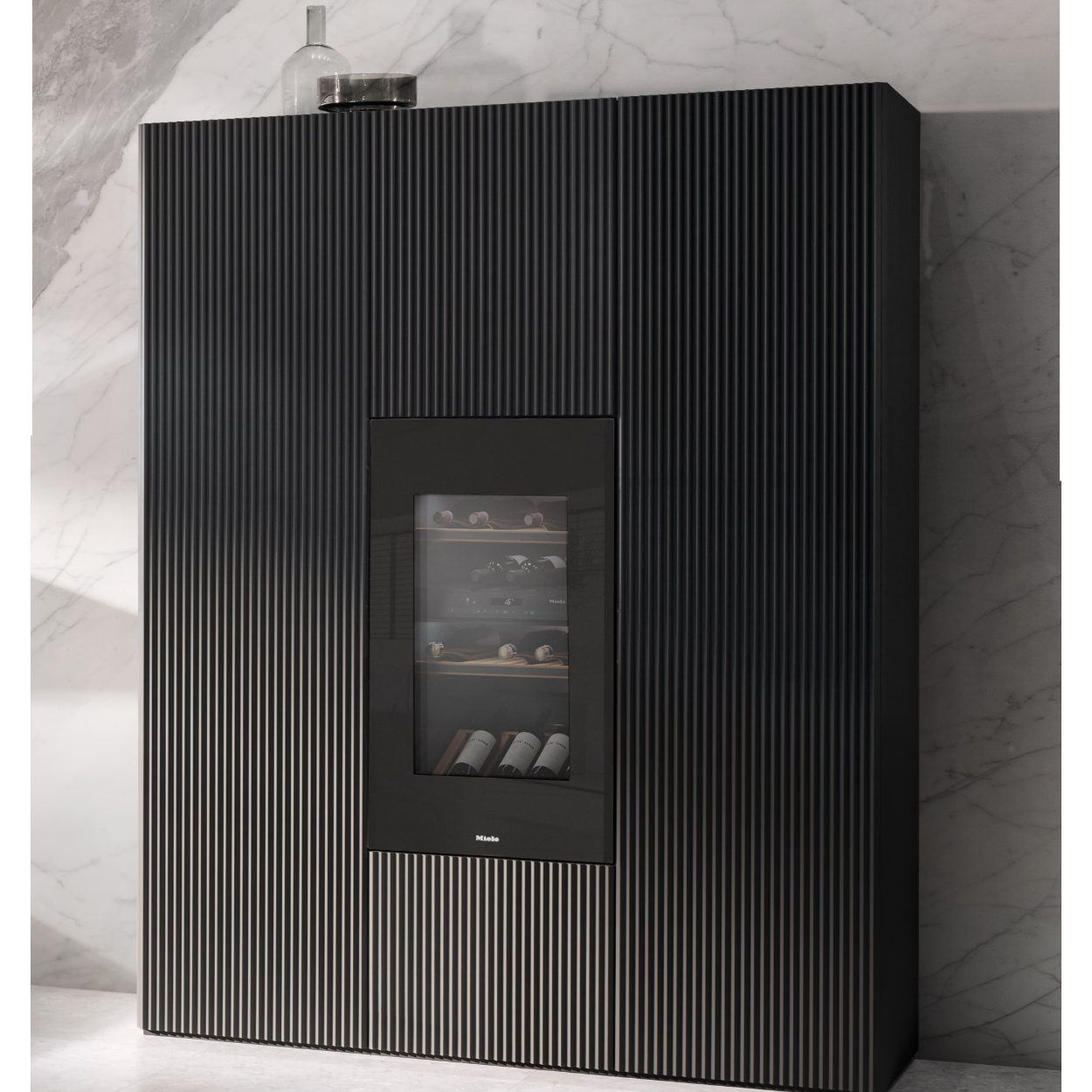 Miele 88cm Integrated In Column Wine Cooler KWT 6422 IG-1 - Black Miele 88cm Integrated In Column Wine Cooler KWT 6422 IG-1 - Black