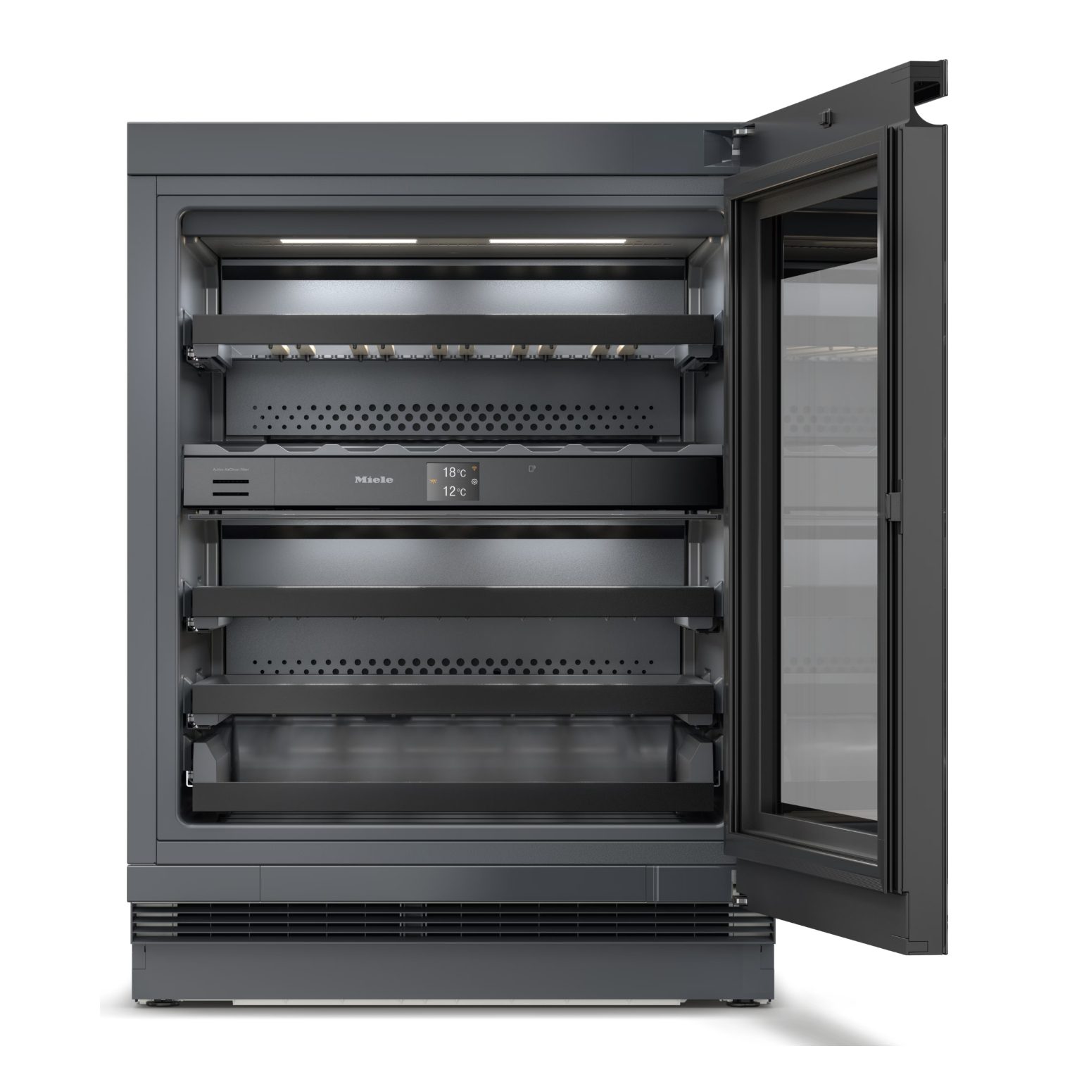 Miele 60cm Undercounter Dual Zone Wine Cabinet KWTUS7074FOBSW - Black Miele 60cm Undercounter Dual Zone Wine Cabinet KWTUS7074FOBSW - Black