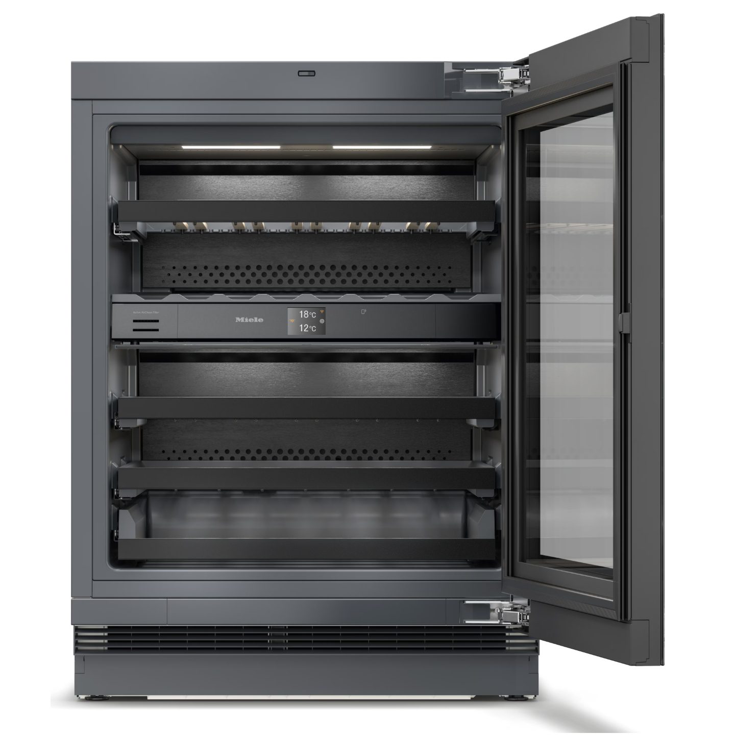 Miele 60cm Undercounter Dual Zone Wine Cabinet KWTUS7096EOBSW - Black Miele 60cm Undercounter Dual Zone Wine Cabinet KWTUS7096EOBSW - Black