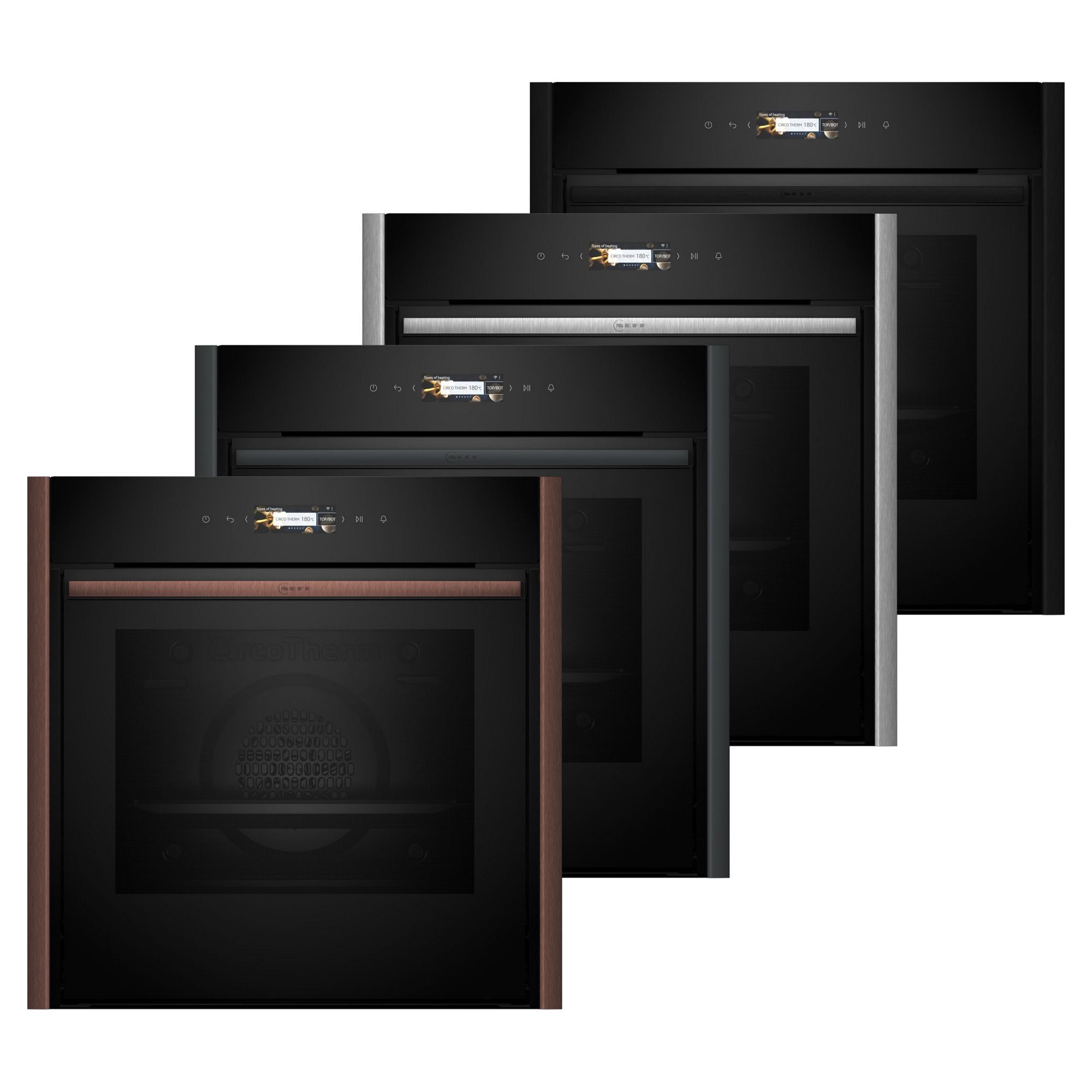 Neff  N70 Flex Design Slide & Hide Pyrolytic Multifunction Single Oven B59CR7KY0B - MULTICOLOURED