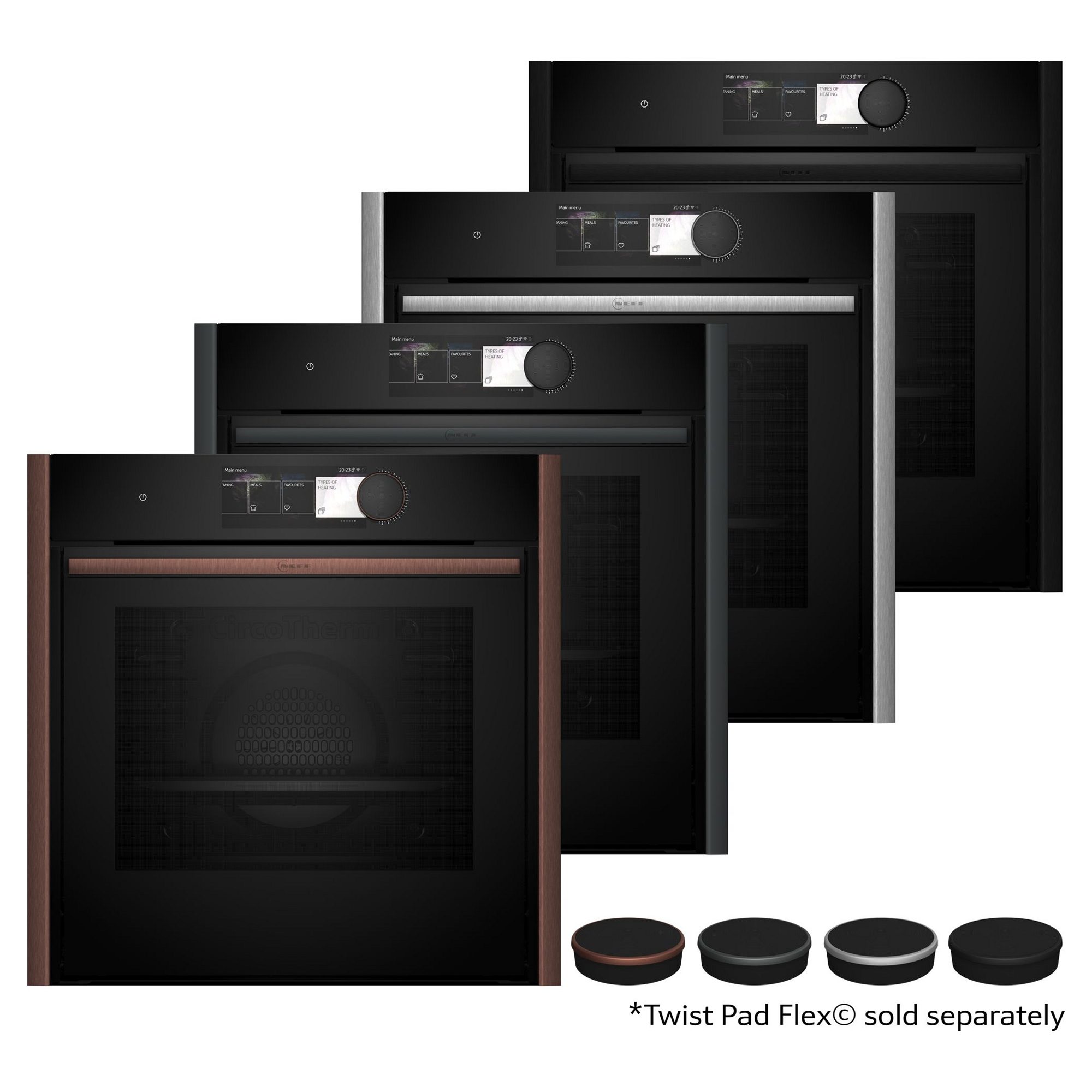 Neff N90 Flex Design Slide & Hide Pyrolytic Multifunction Single Oven B69CY7MY0 - Multicoloured Neff N90 Flex Design Slide & Hide Pyrolytic Multifunction Single Oven B69CY7MY0 - Multicoloured