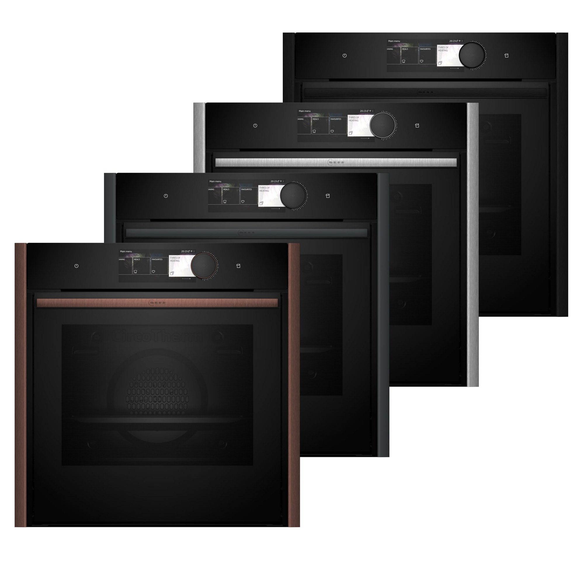 Neff  N90 Flex Design Slide & Hide Pyrolytic VarioSteam Single Oven B69VY7MY0 - MULTICOLOURED