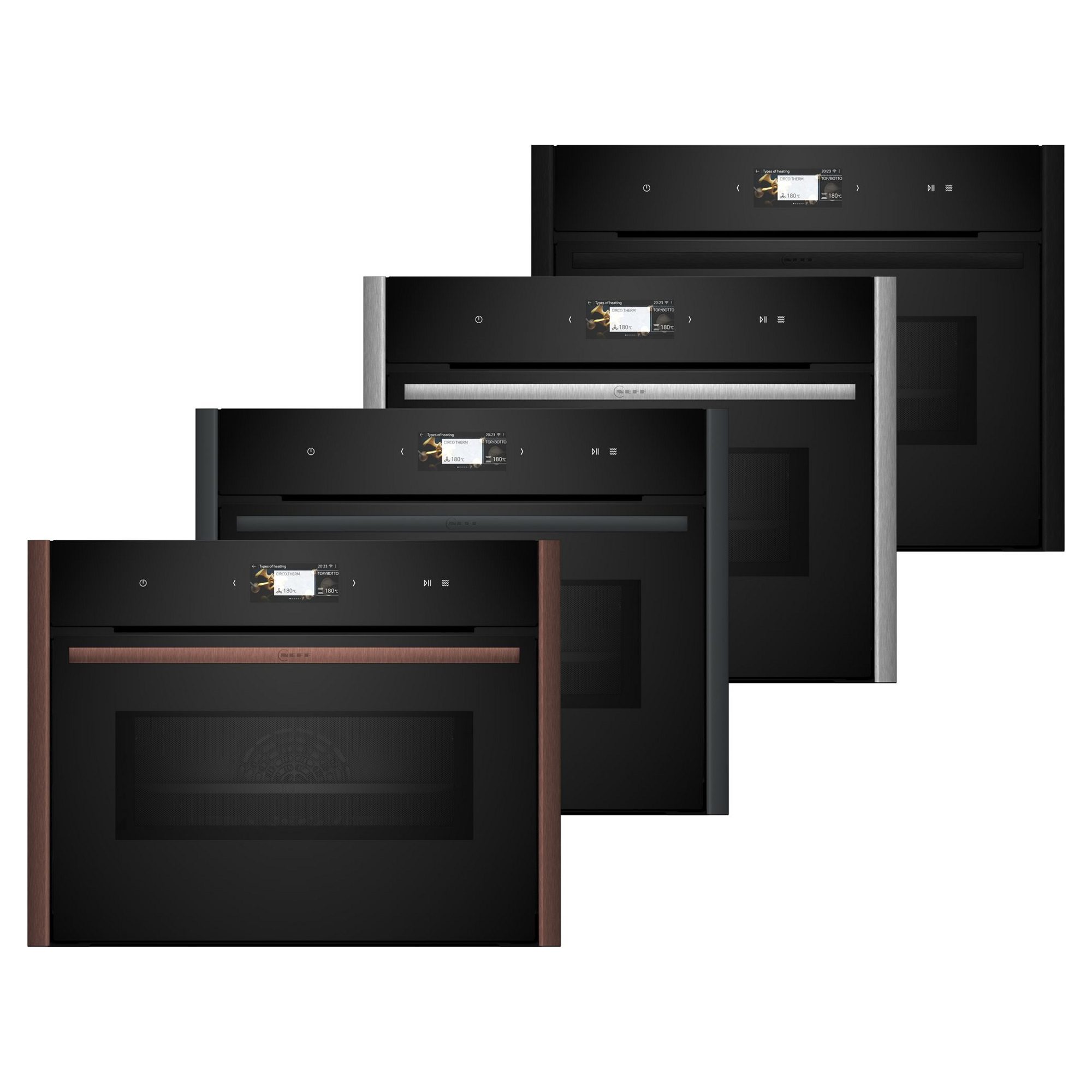 Neff  N90 Flex Design Compact Pyrolytic Oven With Microwave C29MS7KY0 - Multicoloured
