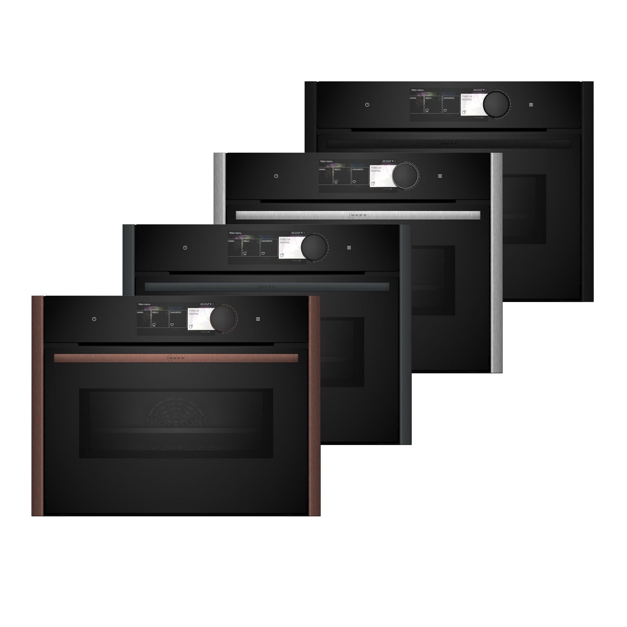 Neff  N90 Flex Design Compact Pyrolytic Combination Microwave Oven For Tall Housing C29MY7MY0 - MULTICOLOURED