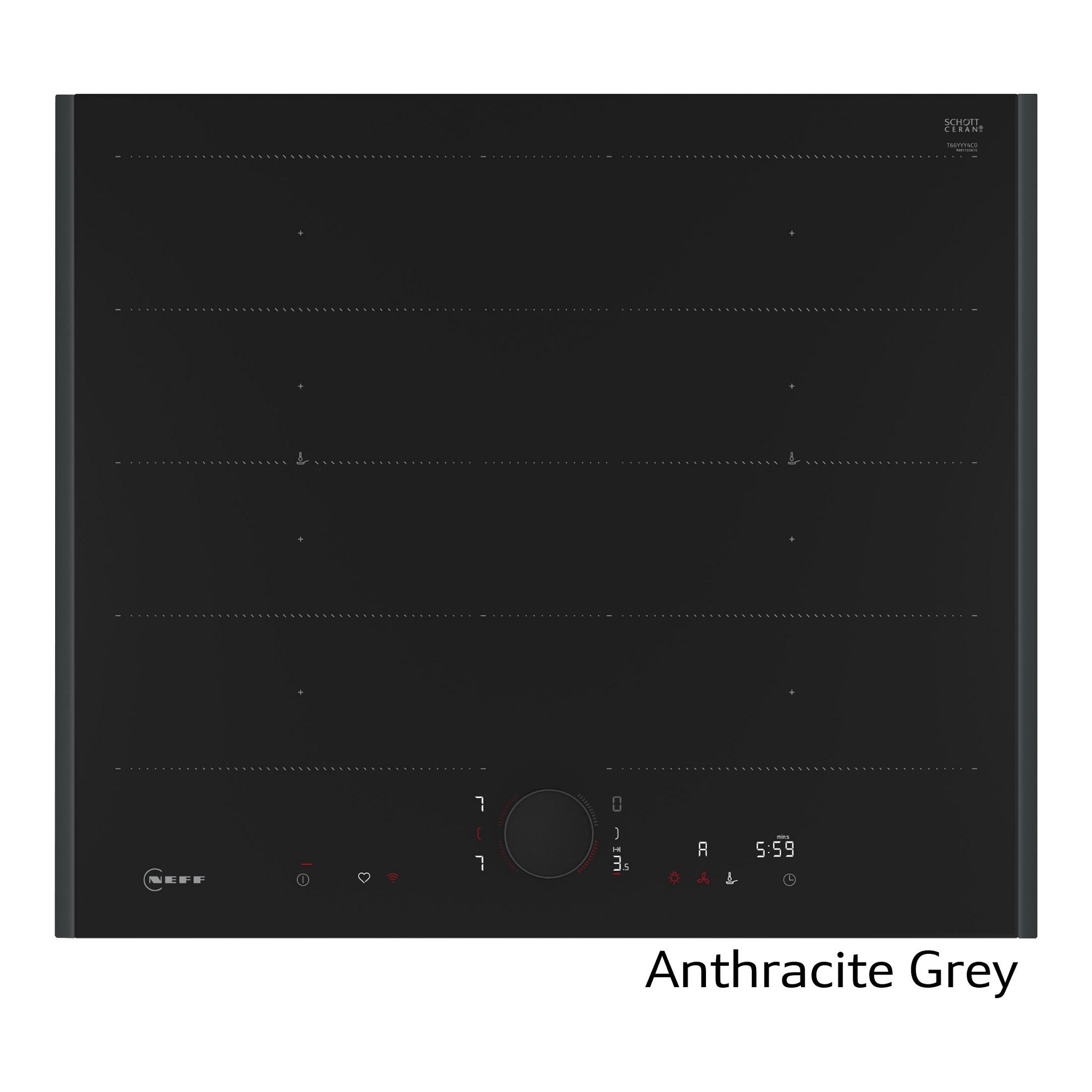 Neff 61cm N90 Flex Design 4 Zone Flex Induction Hob T66YYY4C0 - MULTICOLOURED Neff 61cm N90 Flex Design 4 Zone Flex Induction Hob T66YYY4C0 - MULTICOLOURED
