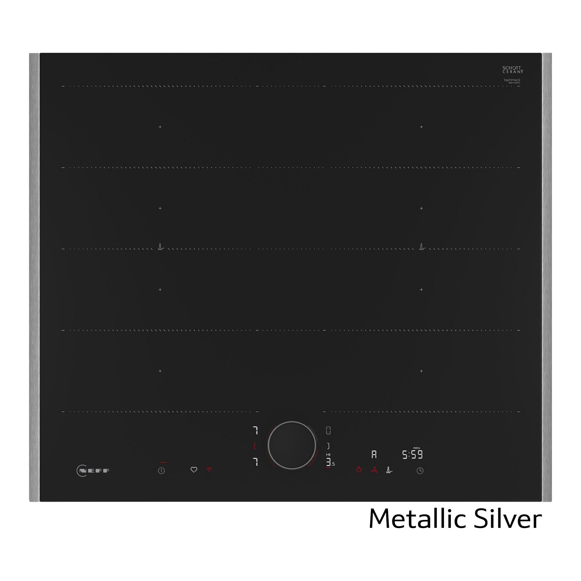 Neff 61cm N90 Flex Design 4 Zone Flex Induction Hob T66YYY4C0 - MULTICOLOURED Neff 61cm N90 Flex Design 4 Zone Flex Induction Hob T66YYY4C0 - MULTICOLOURED