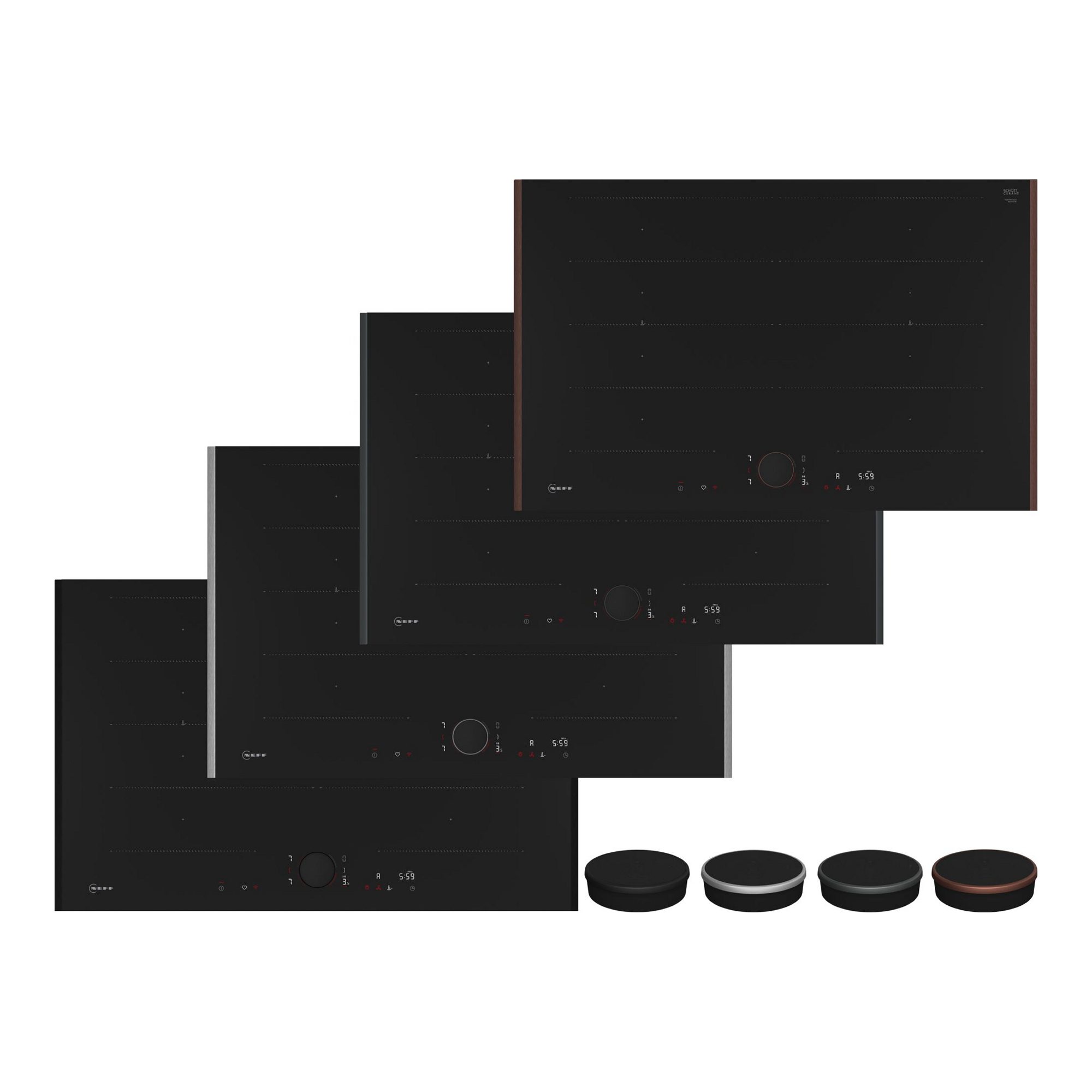 Neff  83cm N90 Flex Design 4 Zone Flex Induction Hob T68YYY4C0 - MULTICOLOURED