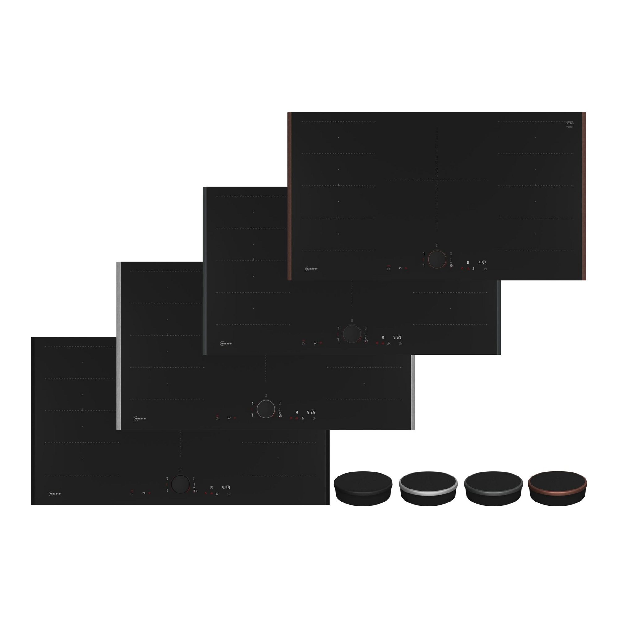 Neff  93cm N90 Flex Design 5 Zone Flex Induction Hob T69YYV4C0 - MULTICOLOURED