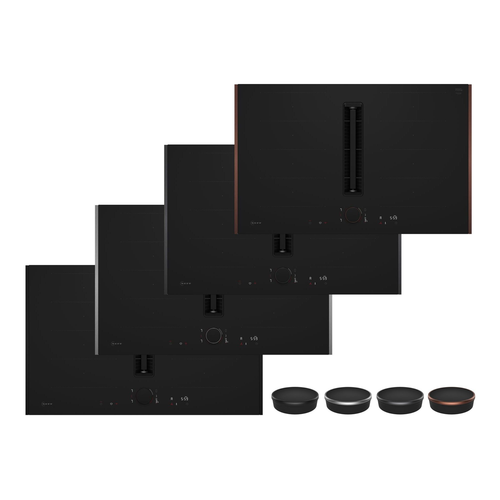 Neff  84cm N90 Flex Design Air Venting Flex Induction Hob V68YYX4B0 - MULTICOLOURED