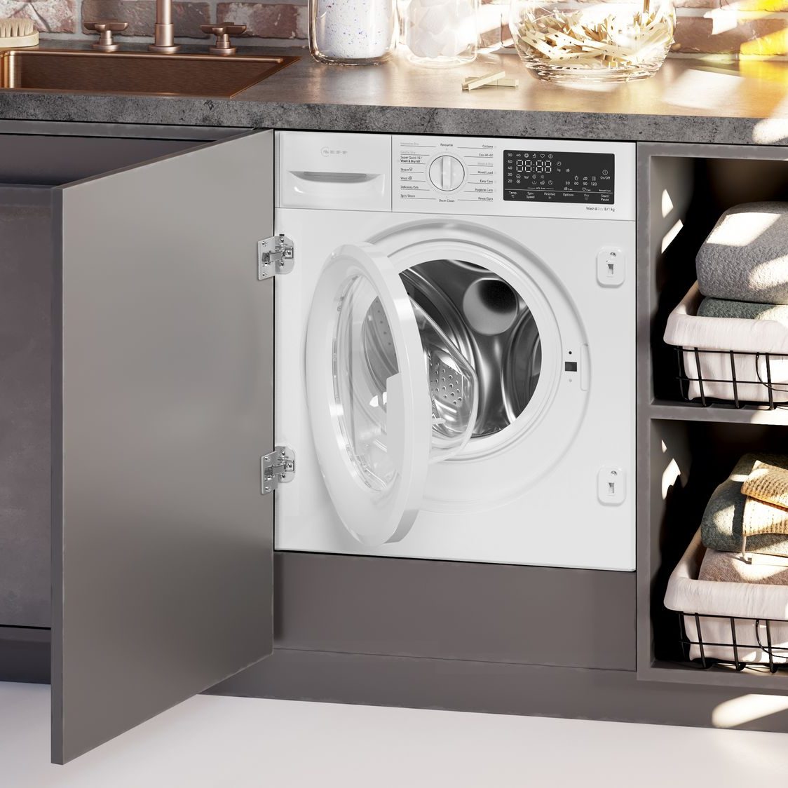 Neff 8kg/5kg Fully Integrated Washer Dryer V8540X0GB Neff 8kg/5kg Fully Integrated Washer Dryer V8540X0GB