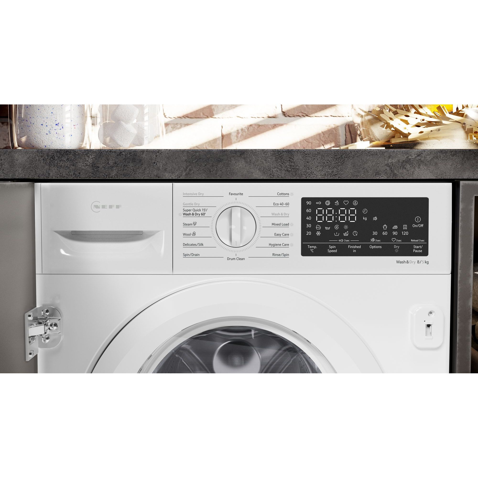 Neff 8kg/5kg Fully Integrated Washer Dryer V8540X0GB Neff 8kg/5kg Fully Integrated Washer Dryer V8540X0GB