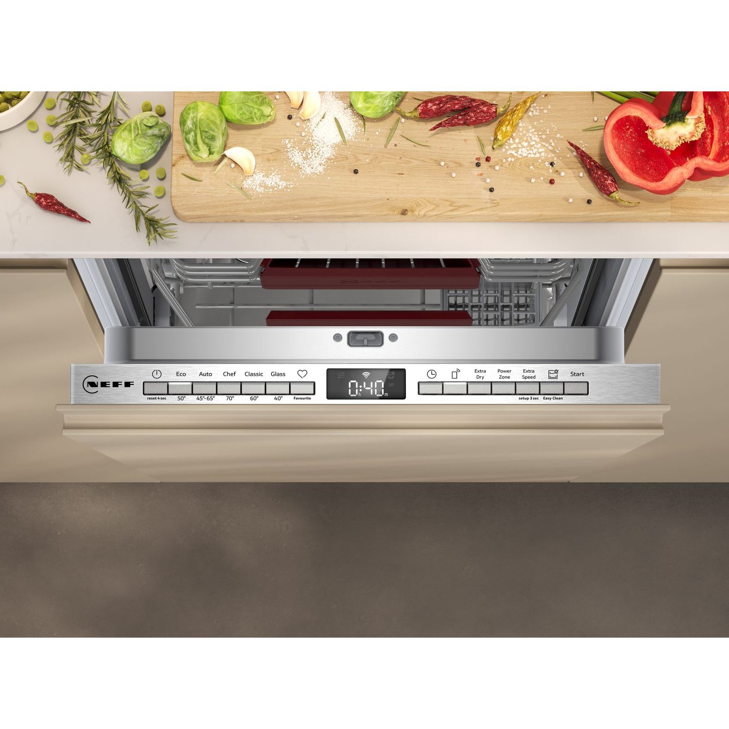Neff 45cm N50 Fully Integrated Dishwasher S875HKX32G Neff 45cm N50 Fully Integrated Dishwasher S875HKX32G