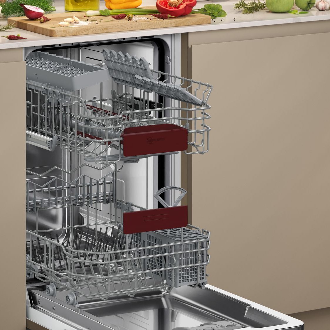 Neff 45cm N50 Fully Integrated Dishwasher S875HKX32G Neff 45cm N50 Fully Integrated Dishwasher S875HKX32G