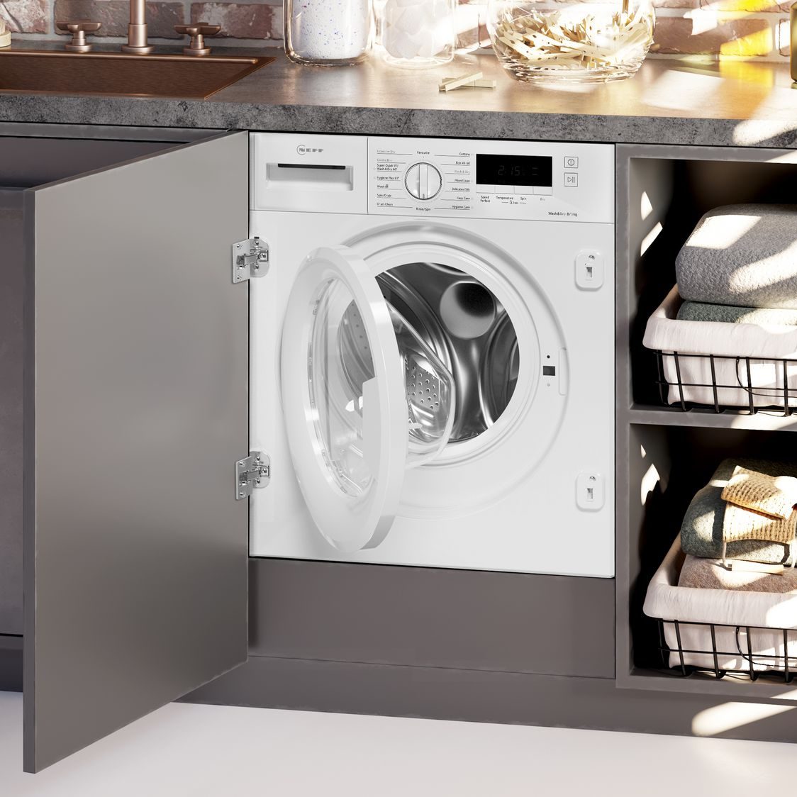 Neff 8kg/5kg Fully Integrated Washer Dryer V8340X0GB Neff 8kg/5kg Fully Integrated Washer Dryer V8340X0GB