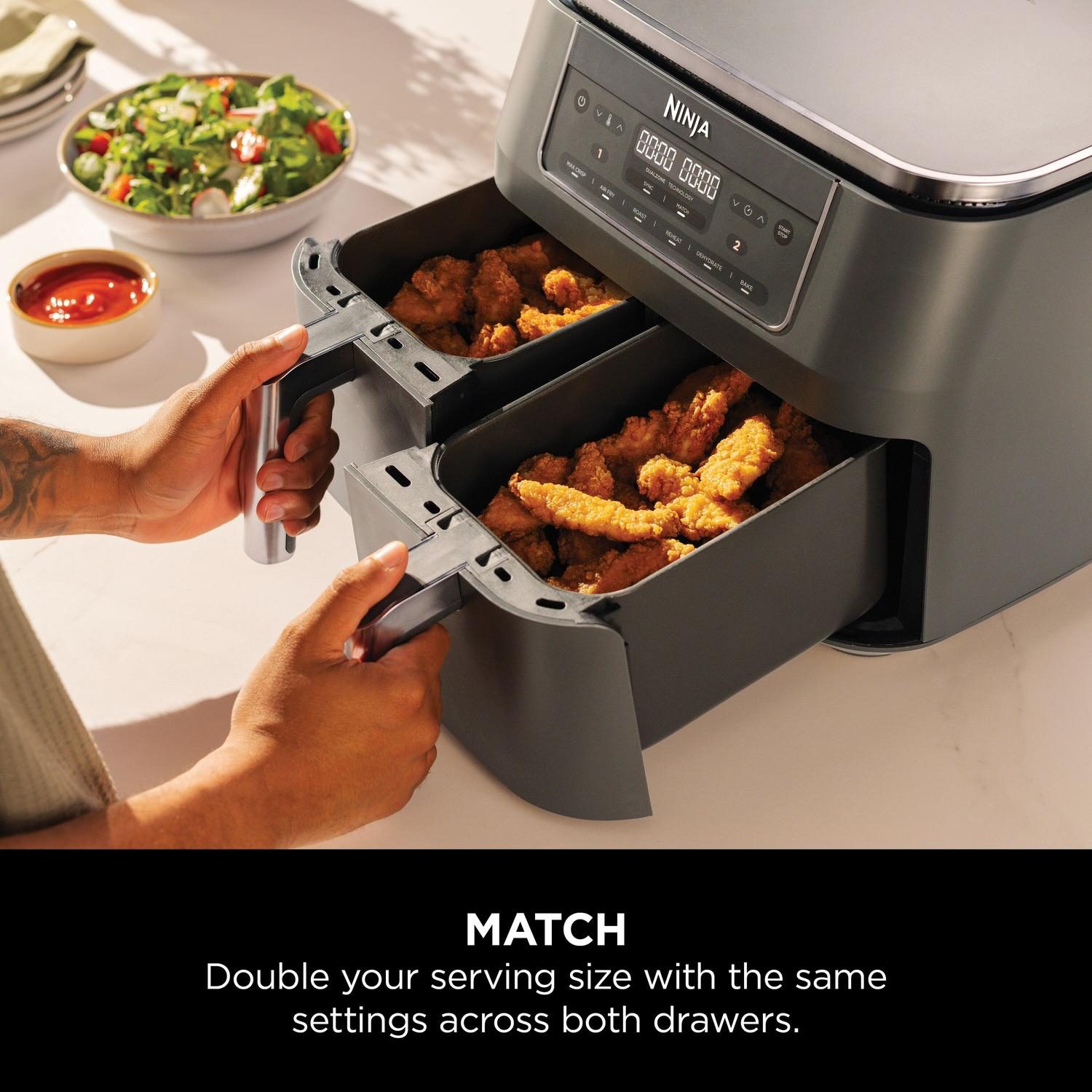 Ninja Dual Zone 7.6L Air Fryer DZ300UK - Grey Ninja Dual Zone 7.6L Air Fryer DZ300UK - Grey