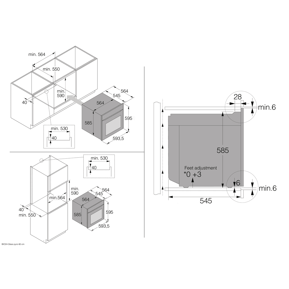 Asko Pyrolytic Multifunction Single Oven OTP56BGH - Black Asko Pyrolytic Multifunction Single Oven OTP56BGH - Black