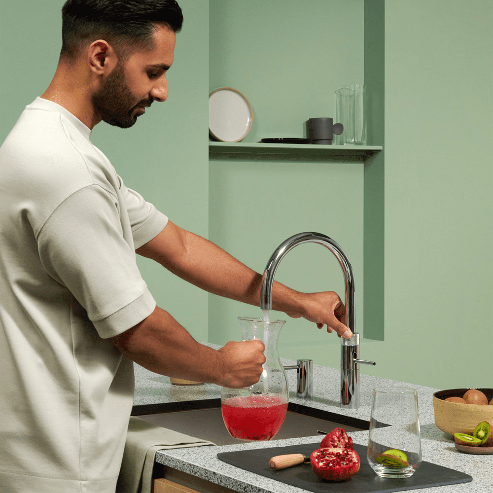 Quooker FNRCHR Combi+ Fusion Round Boiling Water Tap COMBI+ FUSION ROUND CHROME - CHROME Quooker FNRCHR Combi+ Fusion Round Boiling Water Tap COMBI+ FUSION ROUND CHROME - CHROME