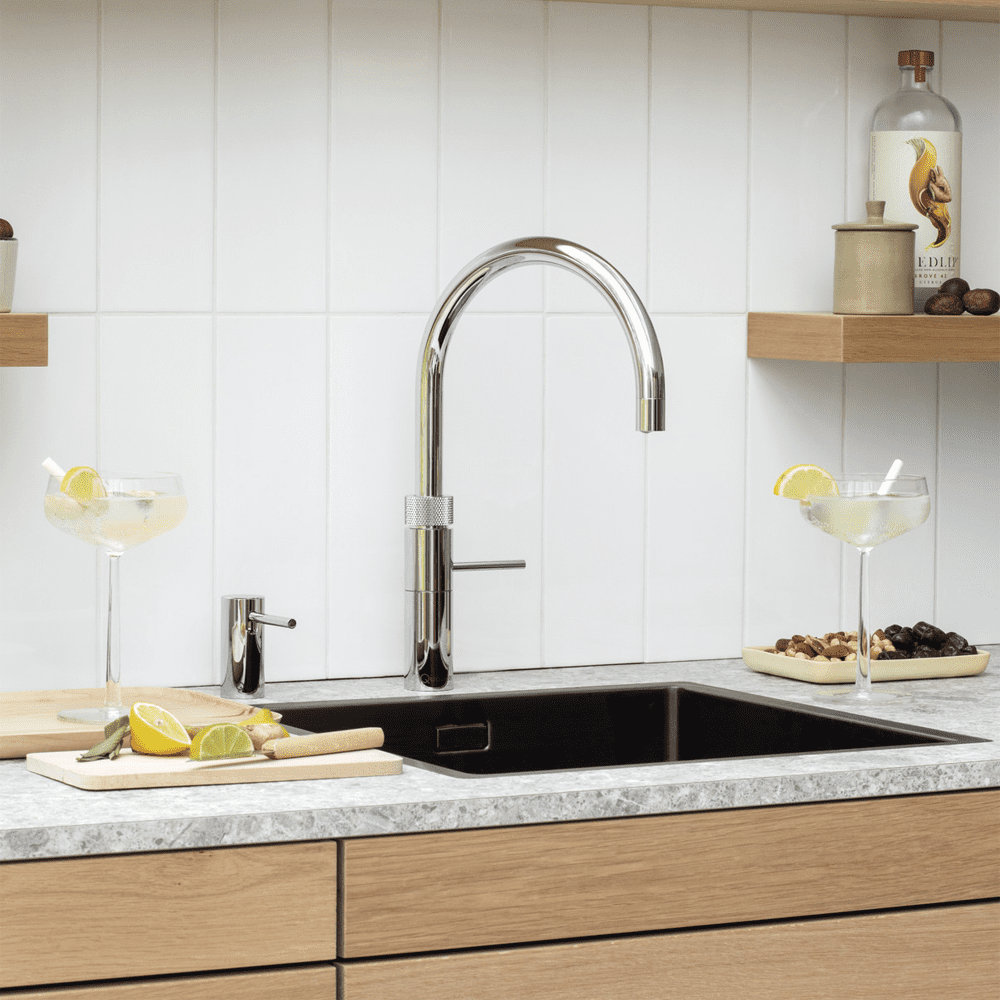 Quooker FNRCHR Combi+ Fusion Round Boiling Water Tap COMBI+ FUSION ROUND CHROME - CHROME Quooker FNRCHR Combi+ Fusion Round Boiling Water Tap COMBI+ FUSION ROUND CHROME - CHROME