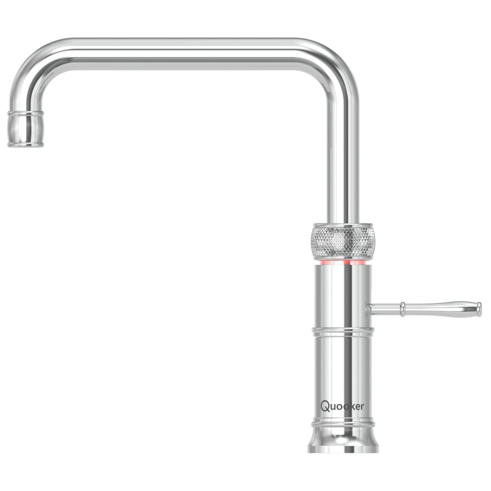 Quooker Classic Square Fusion 3-in-1 Boiling Water Tap PRO3 CLASSIC FUSION SQUARE CFNSCHR - Chrome