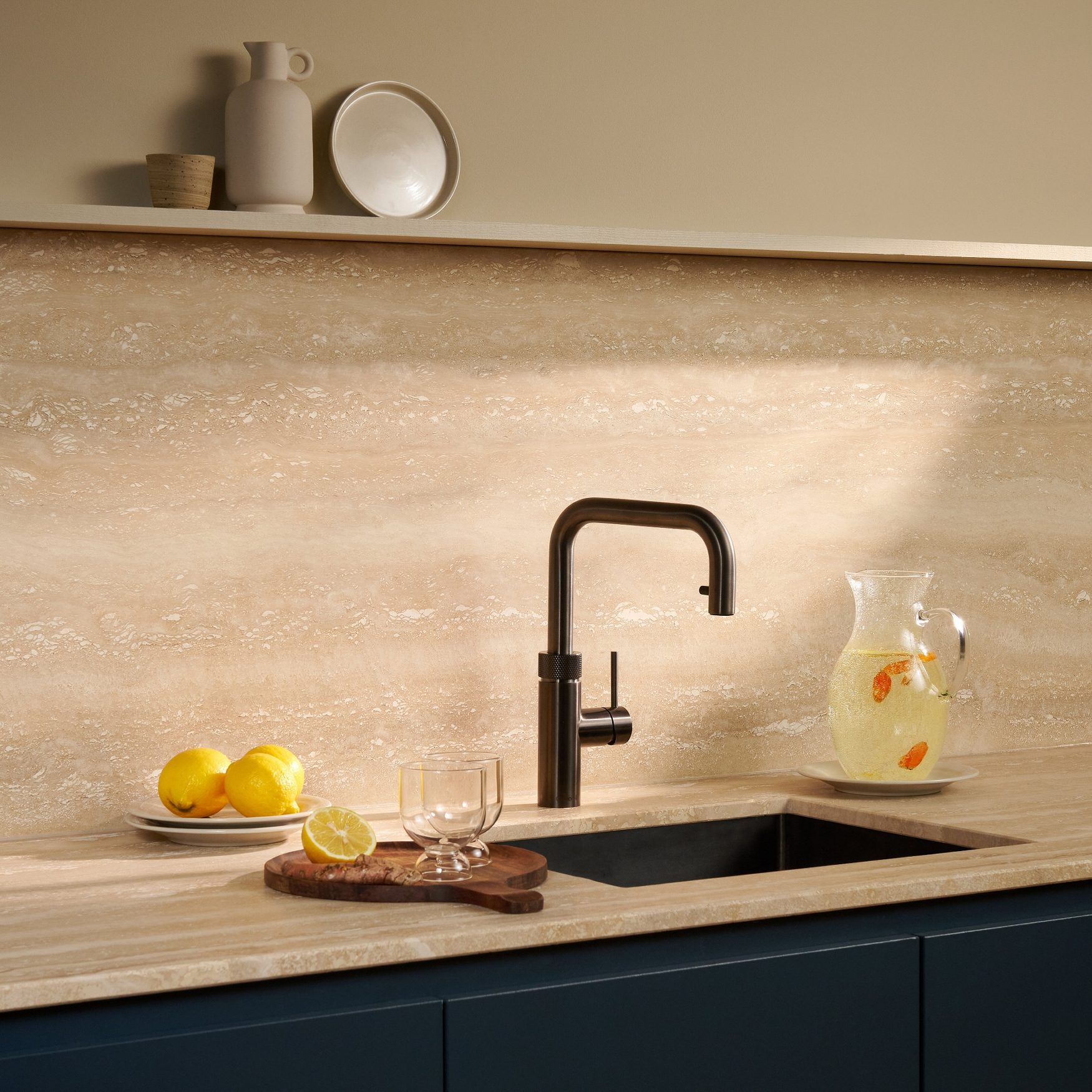 Quooker FXSGME Flex Square 3-in-1 Boiling Water Tap PRO3 FLEX SQUARE GUNMETAL - GUNMETAL Quooker FXSGME Flex Square 3-in-1 Boiling Water Tap PRO3 FLEX SQUARE GUNMETAL - GUNMETAL