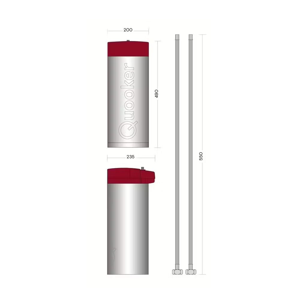 Quooker FTRCO Combi Front Boiling Water Tap COMBI 2.2 FRONT RCO - ROSE COPPER. Quooker FTRCO Combi Front Boiling Water Tap COMBI 2.2 FRONT RCO - ROSE COPPER.