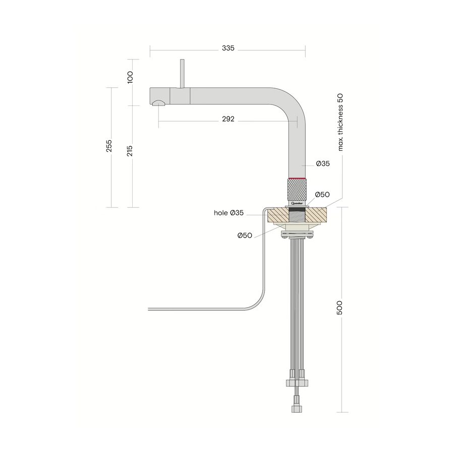 Quooker FTRCO Combi Front Boiling Water Tap COMBI 2.2 FRONT RCO - ROSE COPPER. Quooker FTRCO Combi Front Boiling Water Tap COMBI 2.2 FRONT RCO - ROSE COPPER.