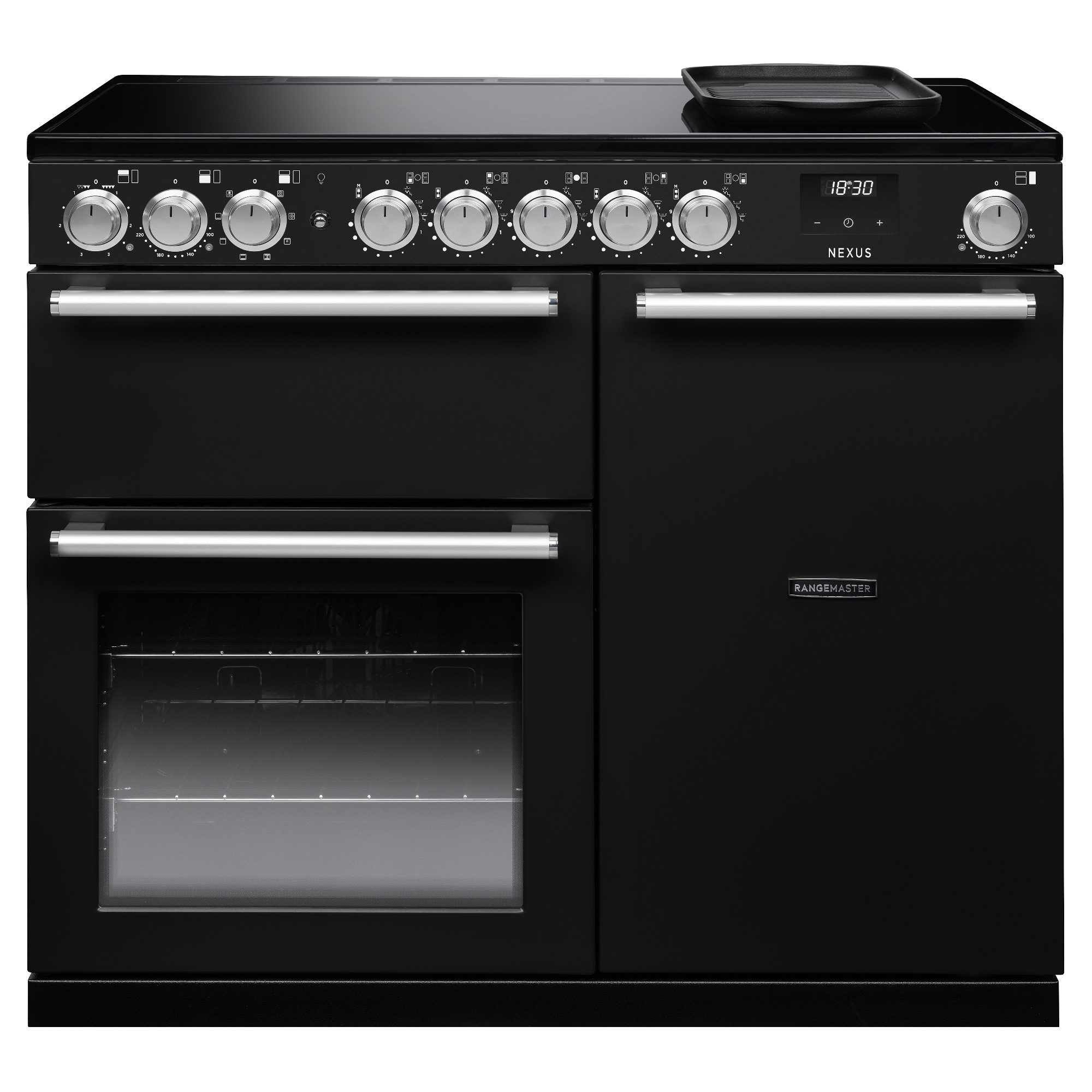 Rangemaster  Nexus 100cm Induction Range Cooker 16403 NEX100EIPCBL/CM1 - Charcoal Black