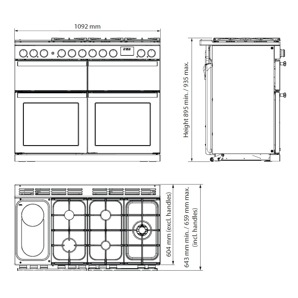 Rangemaster Nexus 110cm BC Dual Fuel Range Cooker 16461 NEXB110DFPWHT/CM1 - White Rangemaster Nexus 110cm BC Dual Fuel Range Cooker 16461 NEXB110DFPWHT/CM1 - White