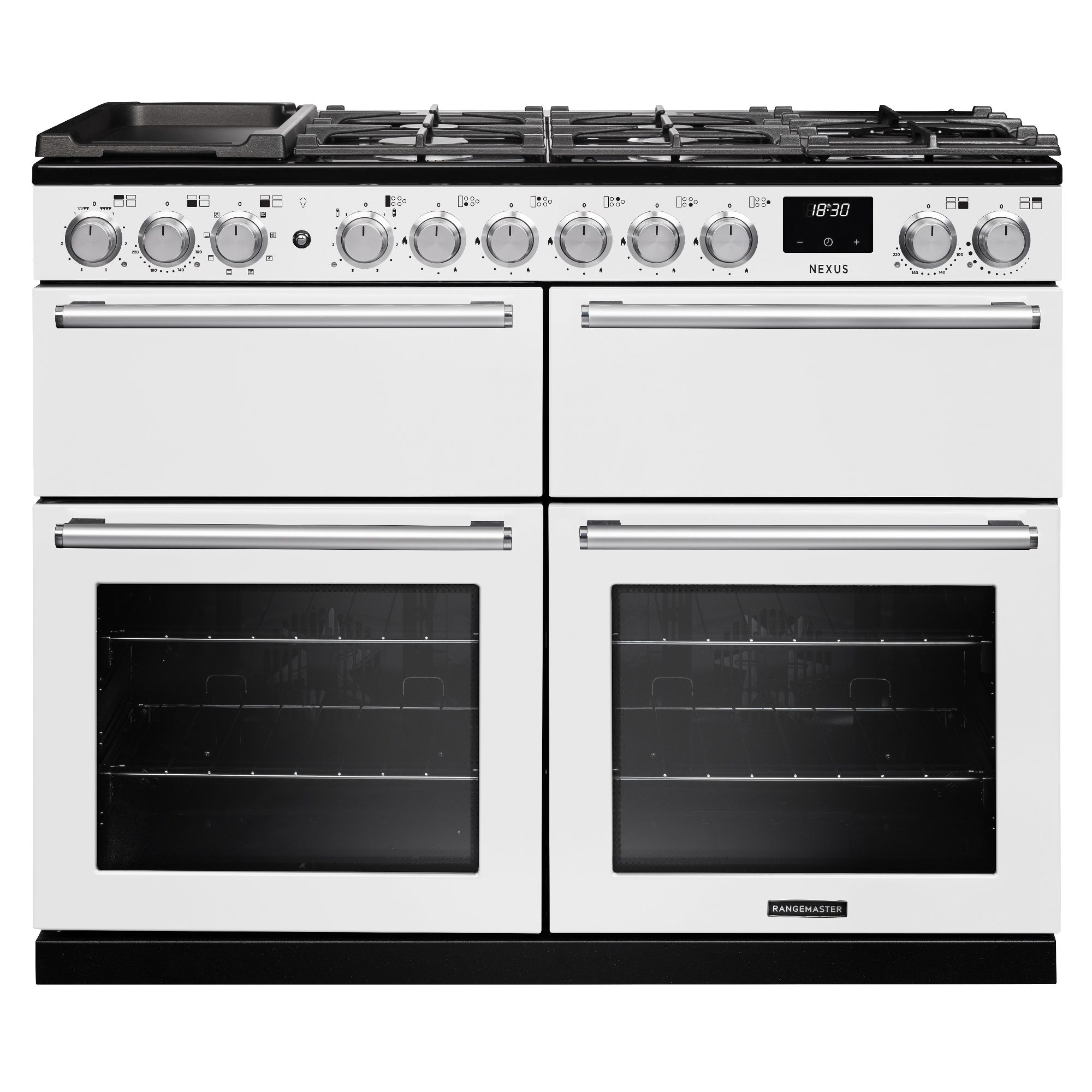 Rangemaster  Nexus 110cm BC Dual Fuel Range Cooker 16461 NEXB110DFPWHT/CM1 - White