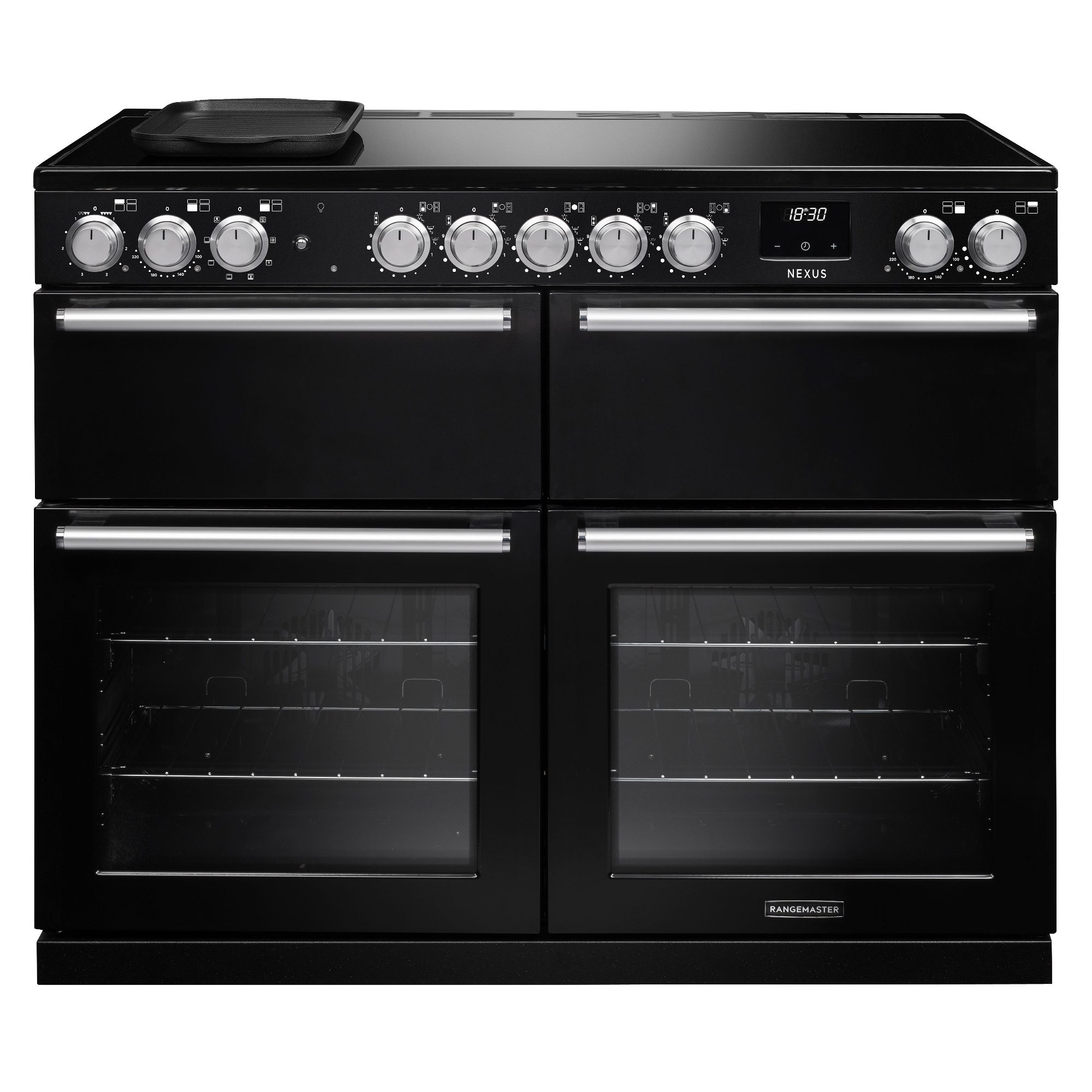 Rangemaster  Nexus 110cm BC Induction Range Cooker 16480 NEXB110EIPCBL/CM1 - Charcoal Black
