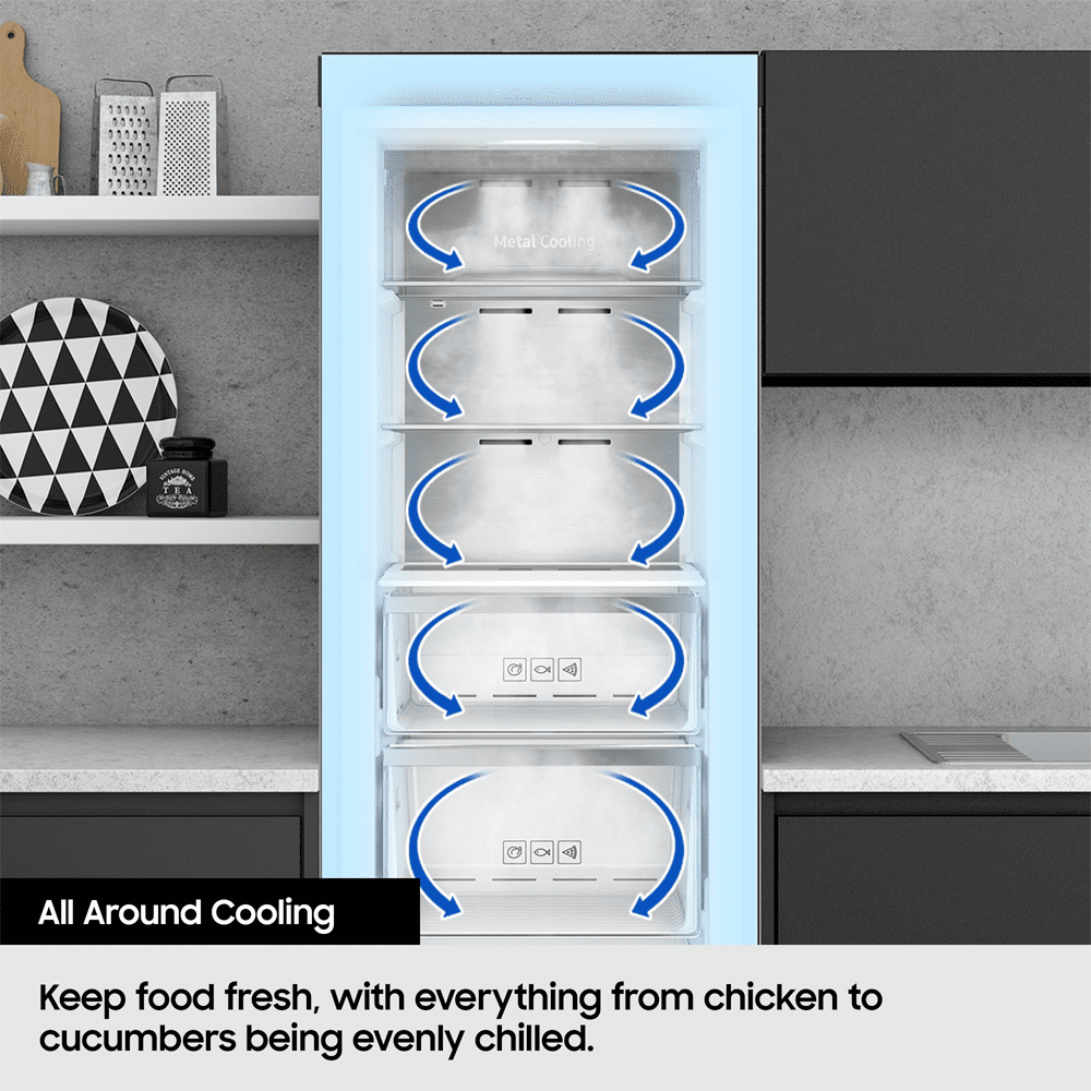 Samsung 60cm Bespoke SpaceMax Freestanding Larder Fridge RR39C7BB7WW - White Samsung 60cm Bespoke SpaceMax Freestanding Larder Fridge RR39C7BB7WW - White