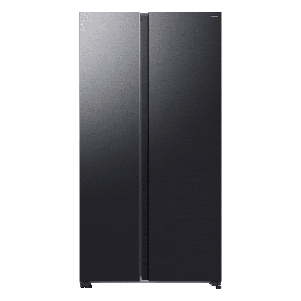 Samsung  Bespoke AI Series 7 American Style Fridge Freezer Non Ice & Water RS70F67QCFEU - Black Steel