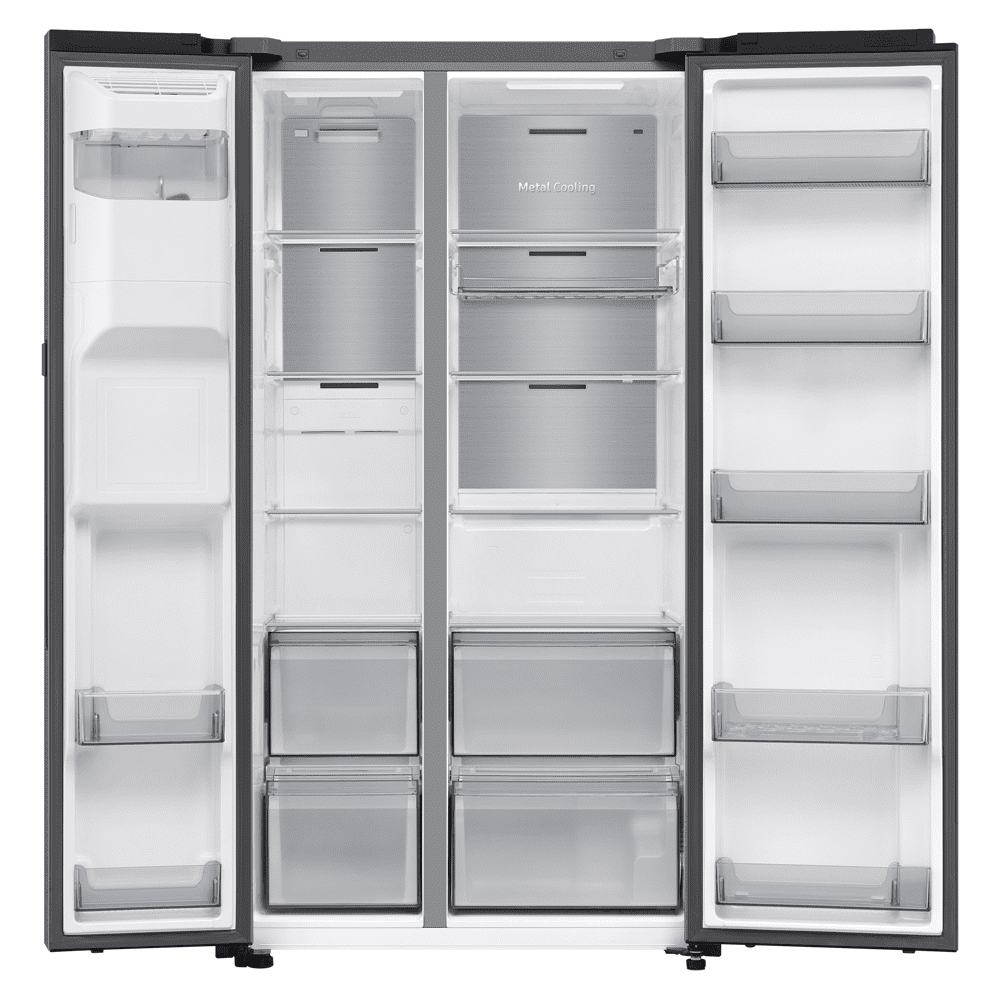 Samsung S9 American Style Fridge Freezer With Ice & Water RS90F64EDTEU - Silver Samsung S9 American Style Fridge Freezer With Ice & Water RS90F64EDTEU - Silver