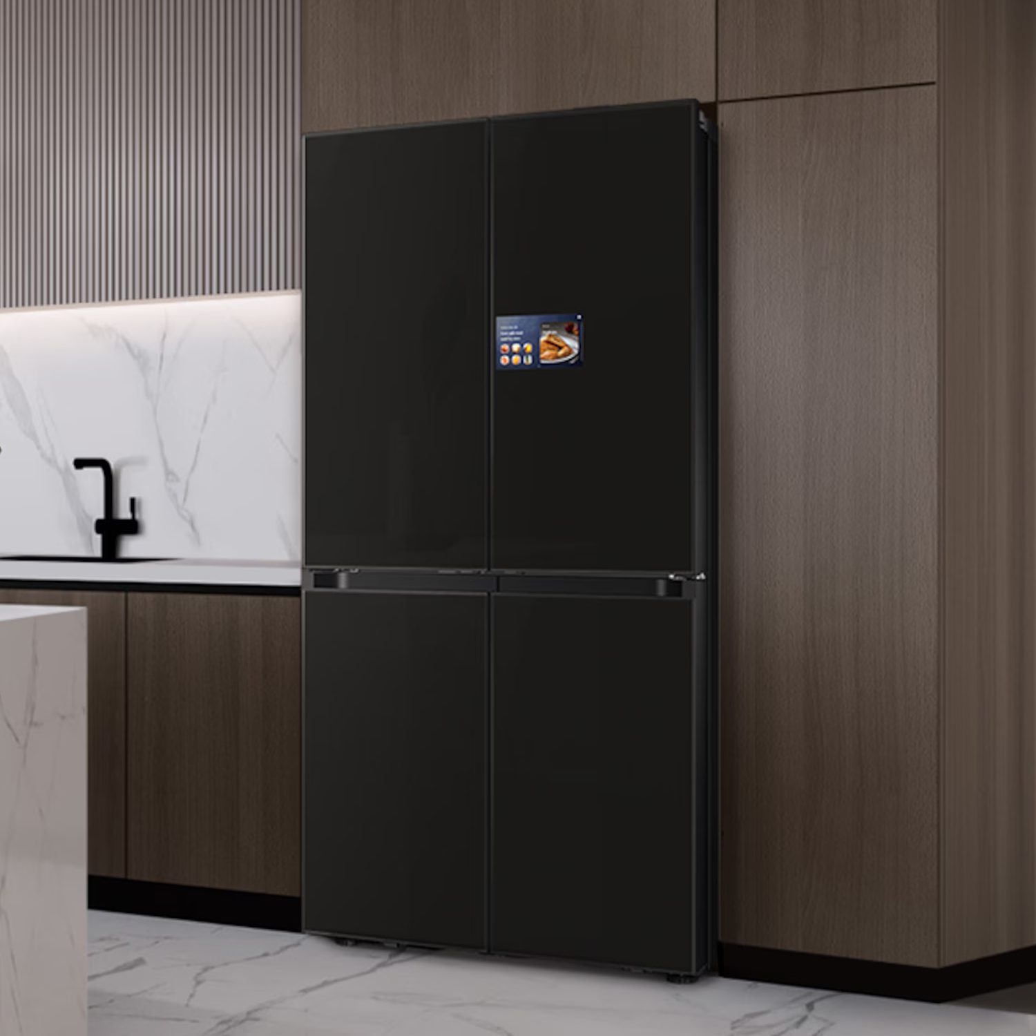 Samsung French Style 4 Door Fridge Freezer Ice & Water RM90F67CECEU - Black Samsung French Style 4 Door Fridge Freezer Ice & Water RM90F67CECEU - Black