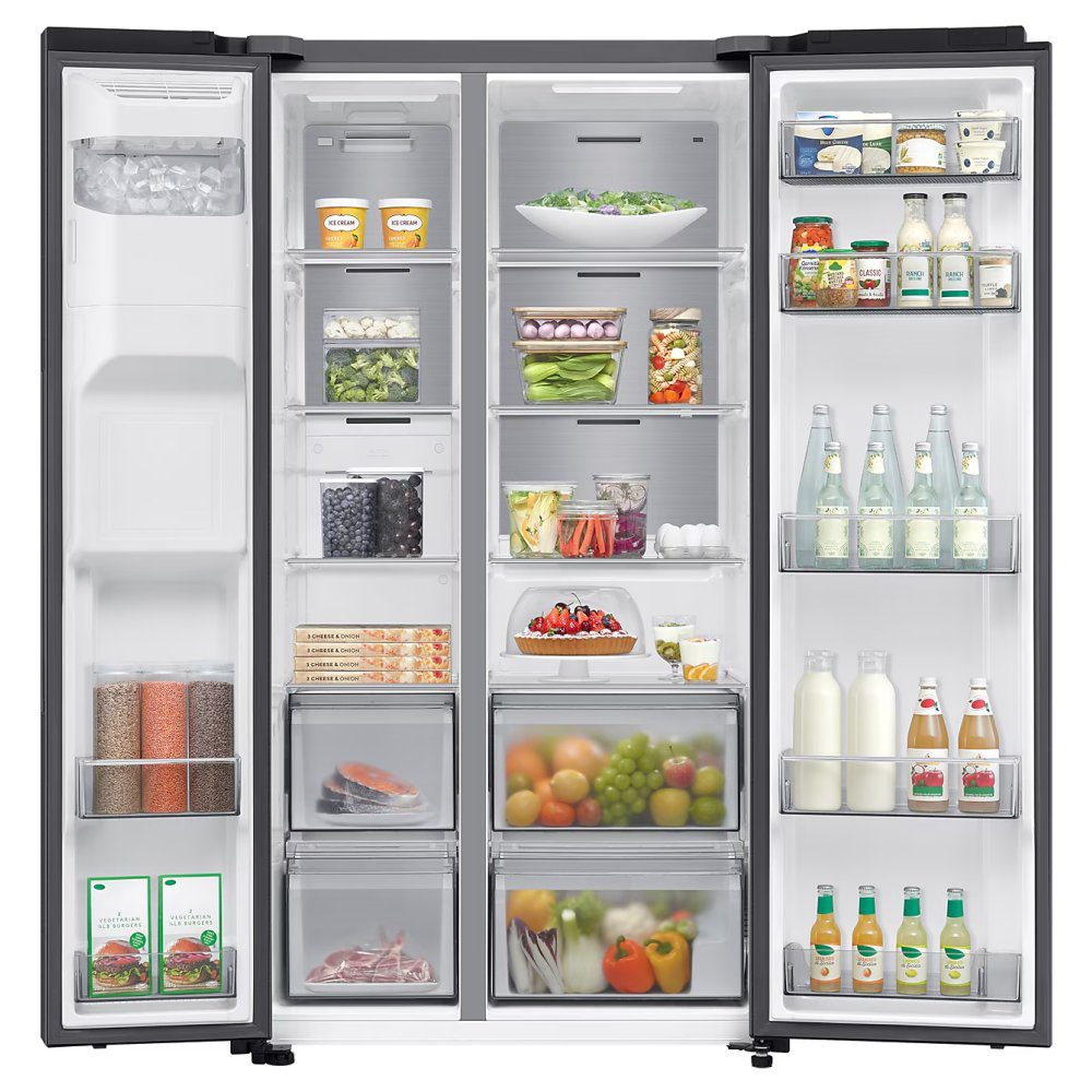 Samsung Series 6 AI SpaceMax American Fridge Freezer With Ice & Water RS70F64KDFEU - Black Samsung Series 6 AI SpaceMax American Fridge Freezer With Ice & Water RS70F64KDFEU - Black