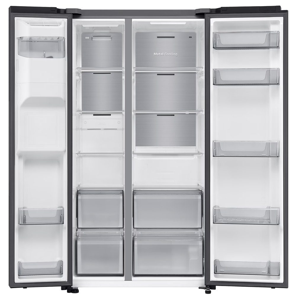 Samsung Series 6 AI SpaceMax American Fridge Freezer With Ice & Water RS70F64KDFEU - Black Samsung Series 6 AI SpaceMax American Fridge Freezer With Ice & Water RS70F64KDFEU - Black