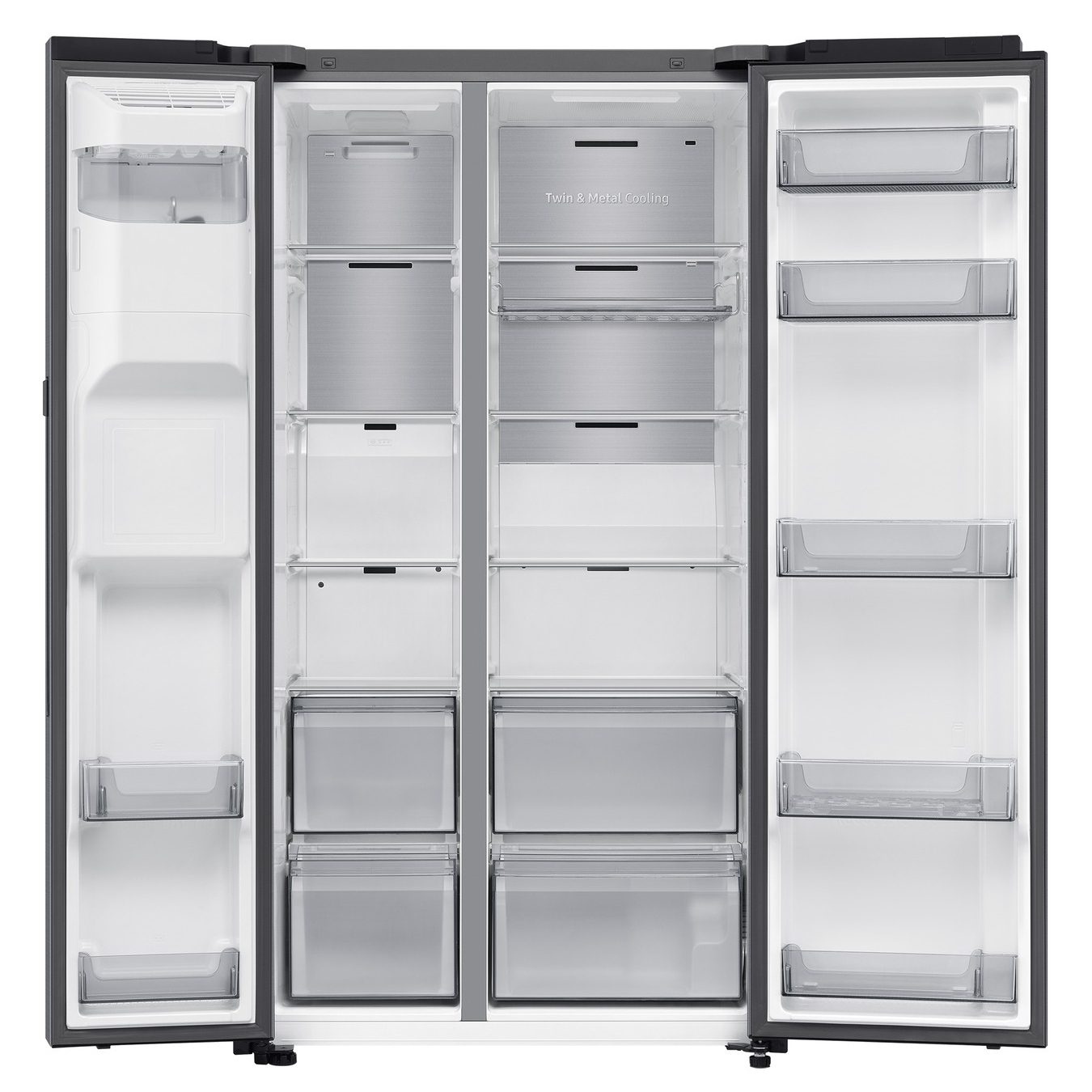 Samsung Series 8 American Fridge Freezer With Ice & Water RS80F66KBTEU - Stainless Steel Samsung Series 8 American Fridge Freezer With Ice & Water RS80F66KBTEU - Stainless Steel