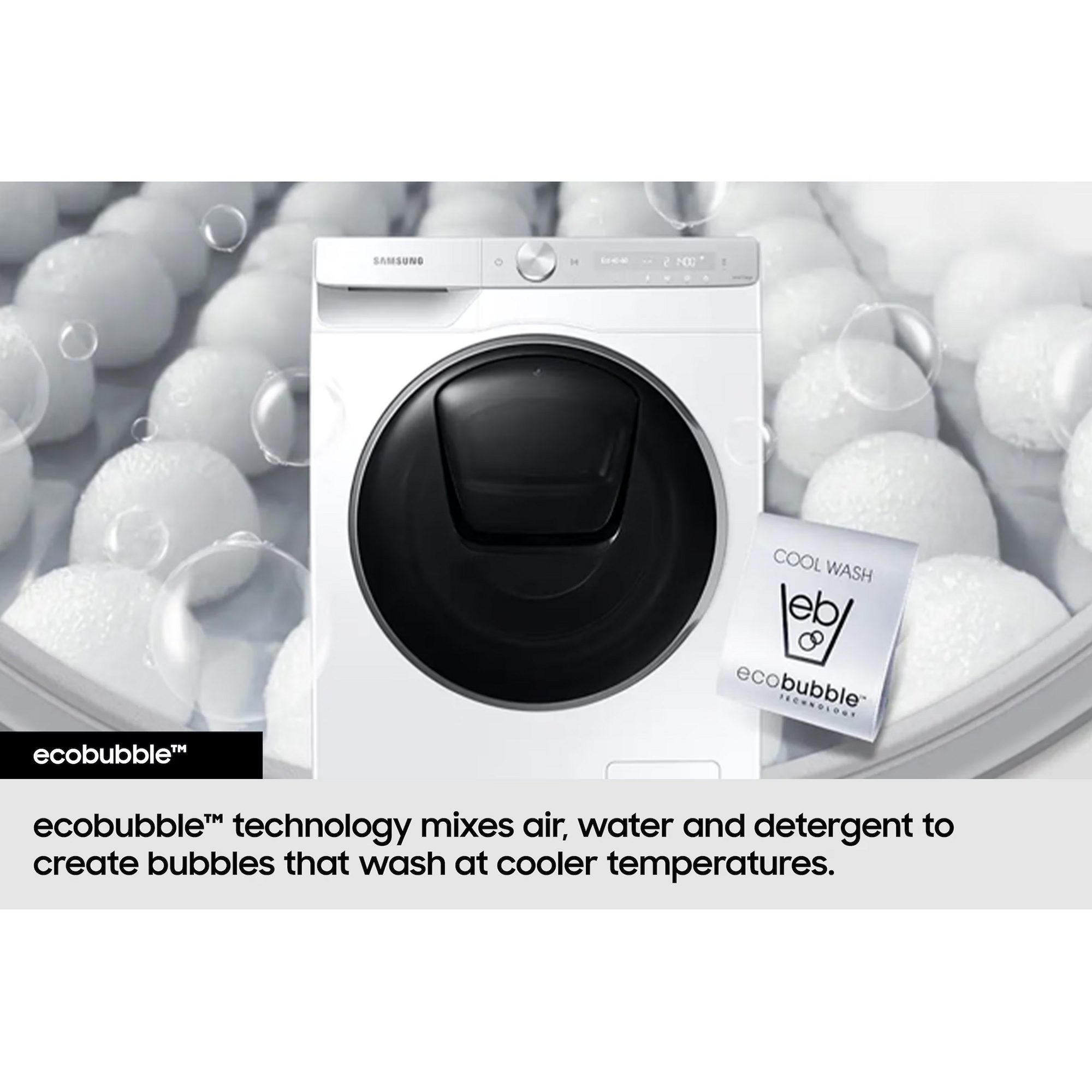 Samsung 10kg Series 5 AI Energy Washing Machine 1400rpm WW10FG5U34ABEU - Black Samsung 10kg Series 5 AI Energy Washing Machine 1400rpm WW10FG5U34ABEU - Black