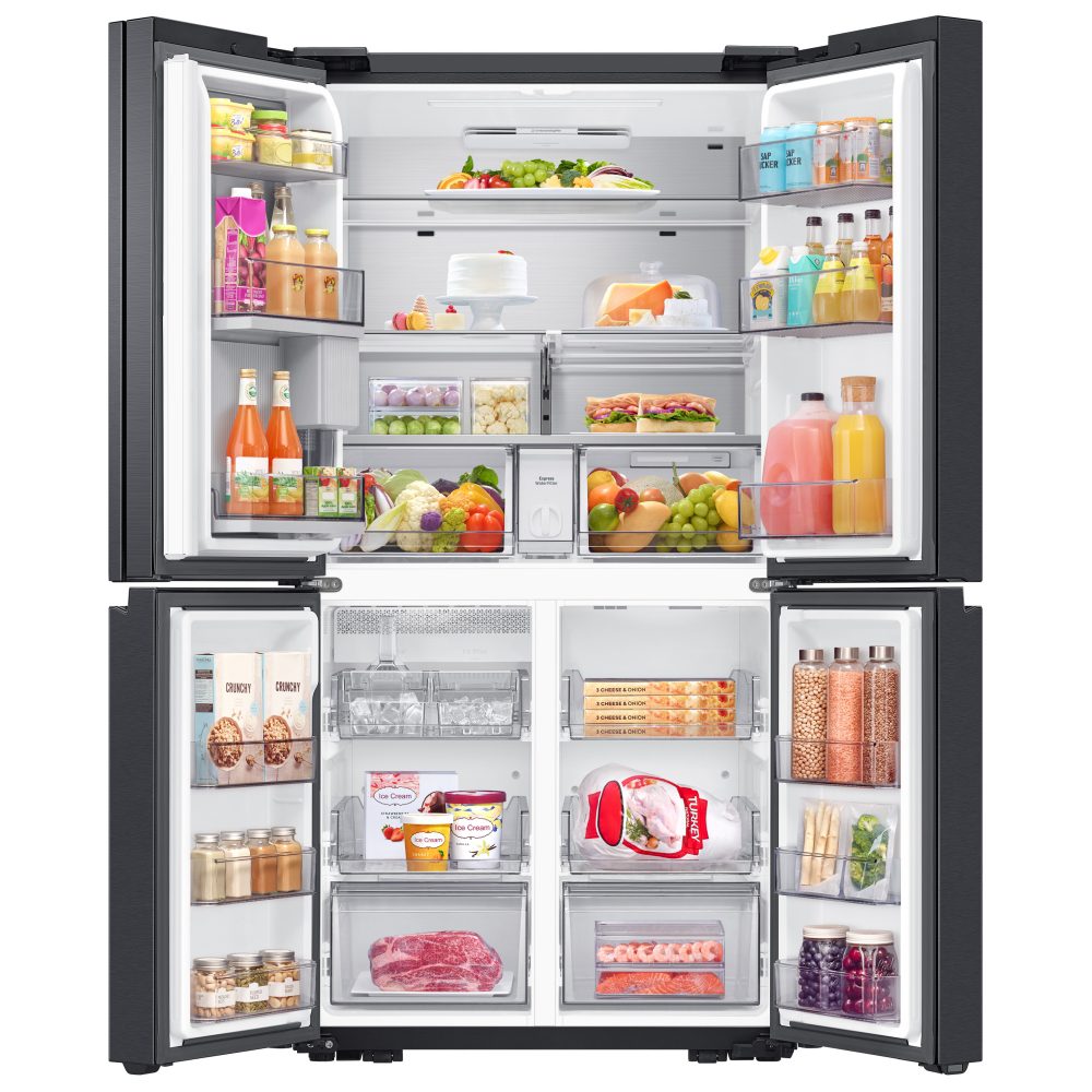 Samsung Series 9 French Style 4 Door Fridge Freezer With Ice & Water RF65DG960EB1EU - Black Steel Samsung Series 9 French Style 4 Door Fridge Freezer With Ice & Water RF65DG960EB1EU - Black Steel