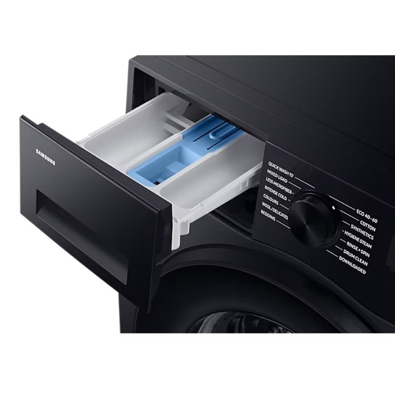 Samsung 8kg Series 5 Ecobubble Steam Washing Machine 1400rpm WW80CGC04DAB - BLACK Samsung 8kg Series 5 Ecobubble Steam Washing Machine 1400rpm WW80CGC04DAB - BLACK
