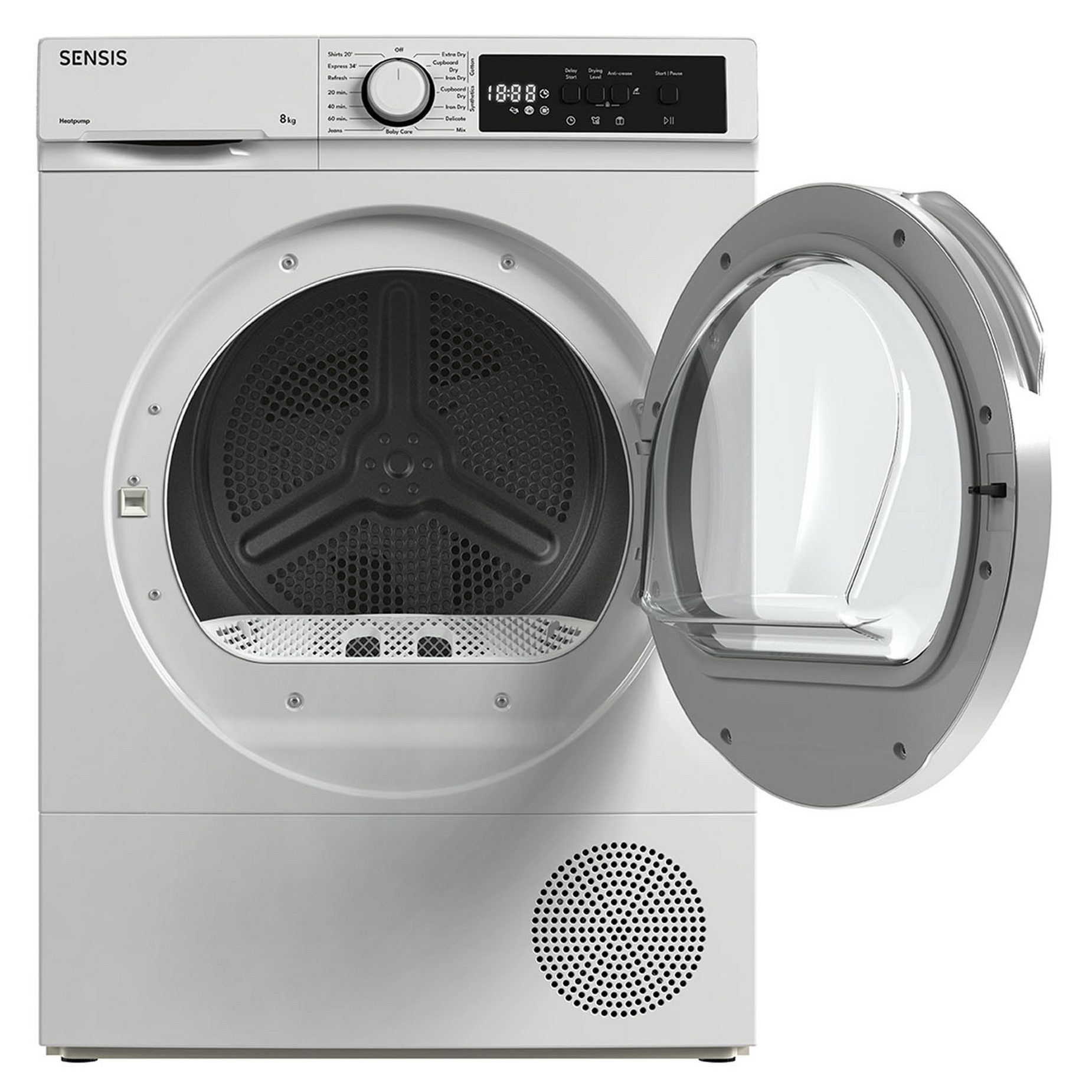 Sensis 8Kg Heat Pump Tumble Dryer TDHF018A2W - White Sensis 8Kg Heat Pump Tumble Dryer TDHF018A2W - White