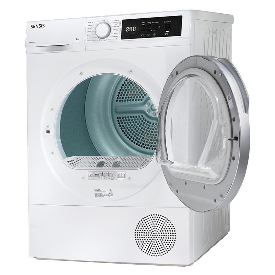 Sensis 8Kg Heat Pump Tumble Dryer TDHF018A2W - White Sensis 8Kg Heat Pump Tumble Dryer TDHF018A2W - White