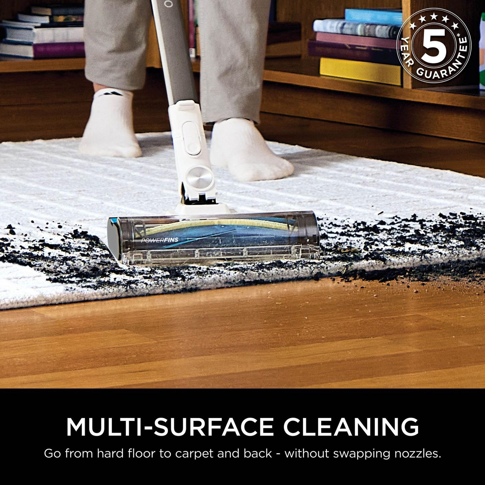 Shark PowerDetect Cordless Stick Vacuum Cleaner IZ380UKT - Grey Shark PowerDetect Cordless Stick Vacuum Cleaner IZ380UKT - Grey